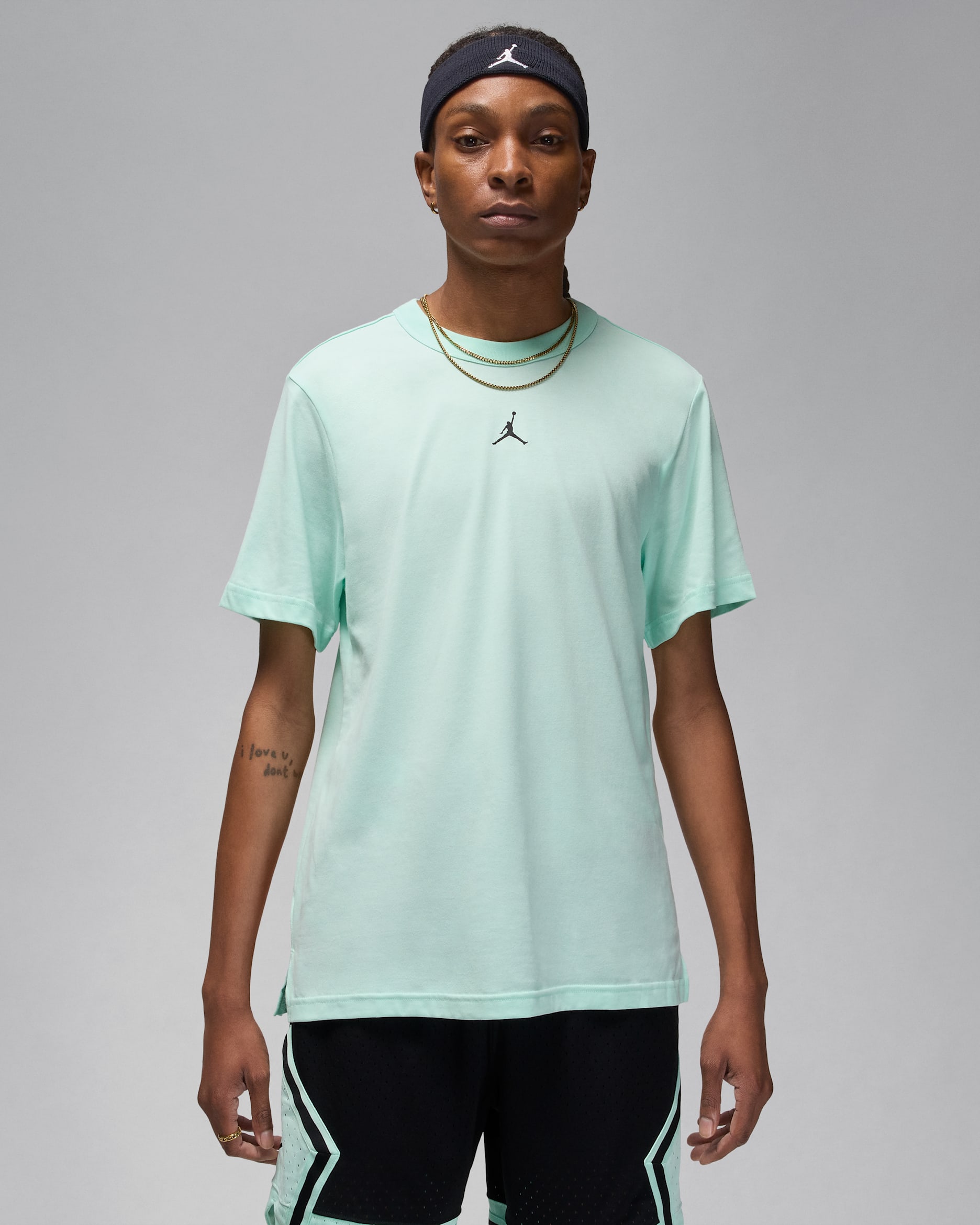 Jordan Sport Men's Dri-FIT Short-Sleeve Top - Mint Foam/Black