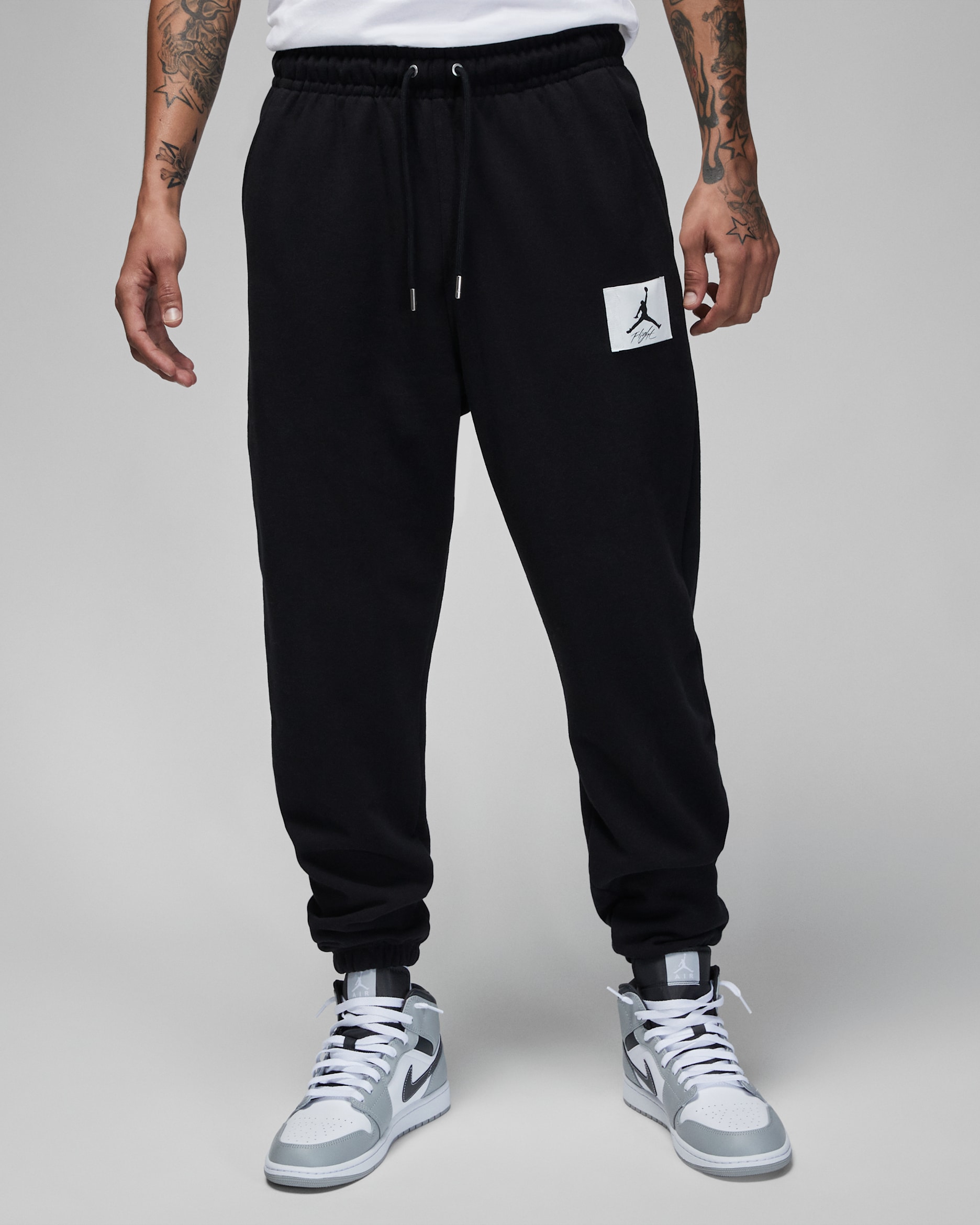Jordan Flight Fleece Men's Sweatpants - Black/Sail