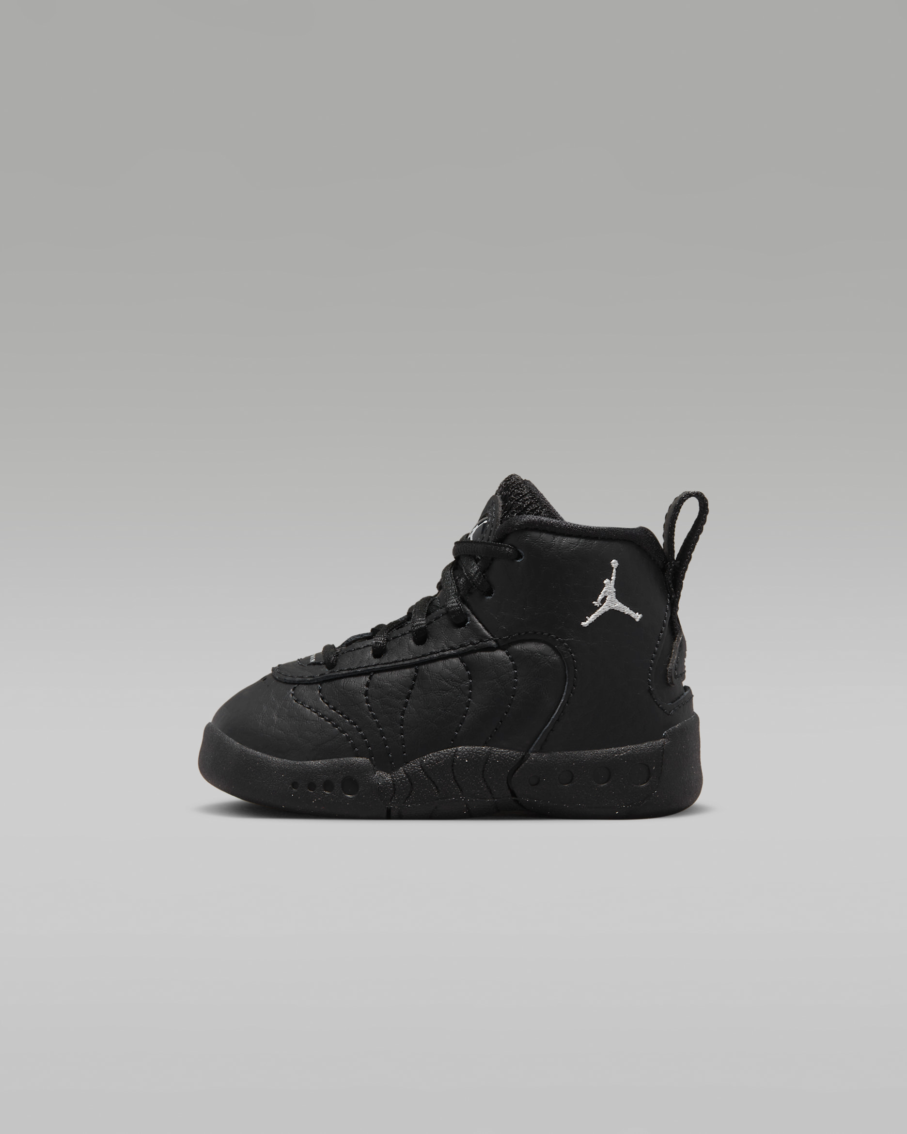 Jordan Jumpman Pro Baby/Toddler Shoes - Black/Metallic Silver/White