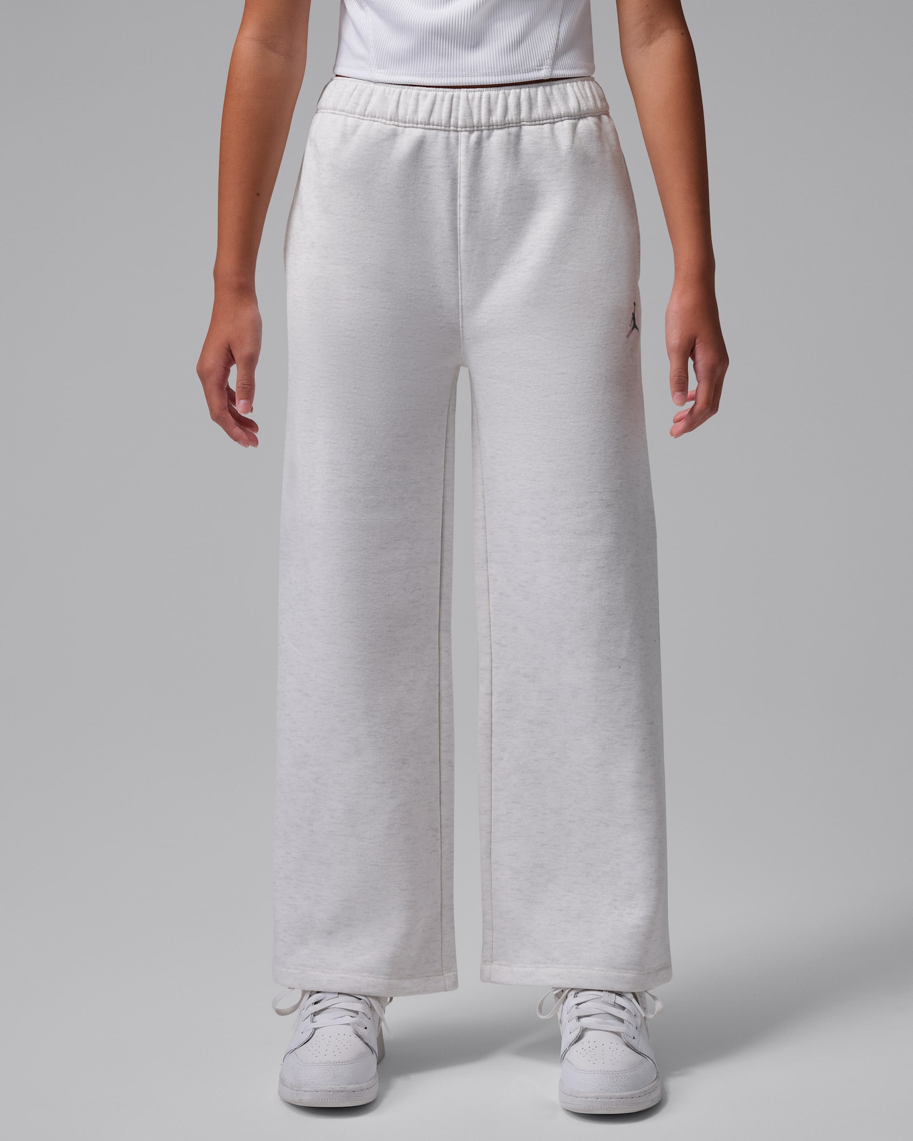 Jordan Big Kids' Brooklyn Fireside Fleece Pants - Sail Heather