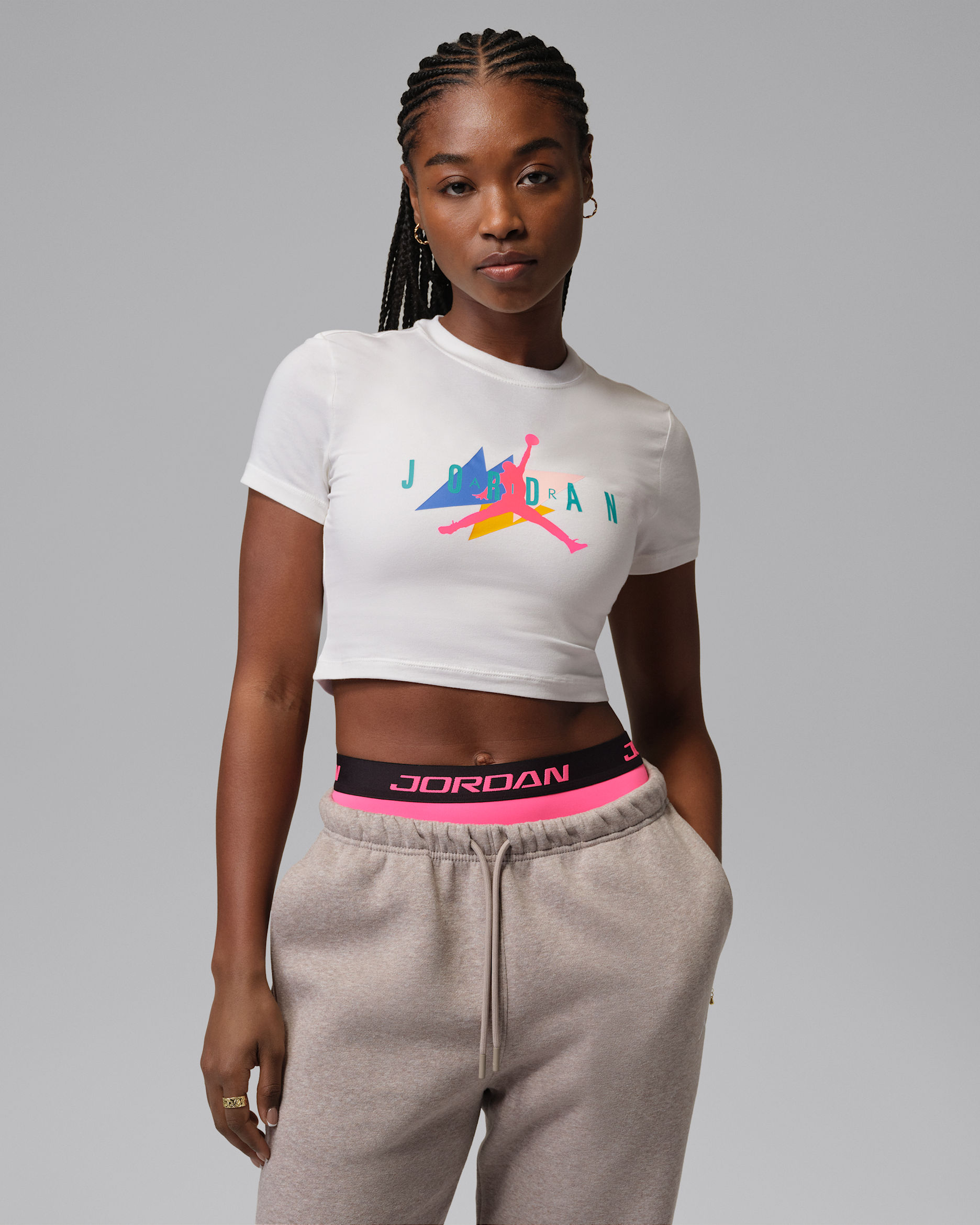 Jordan Flight Women's Graphic T-Shirt - Sail/Black