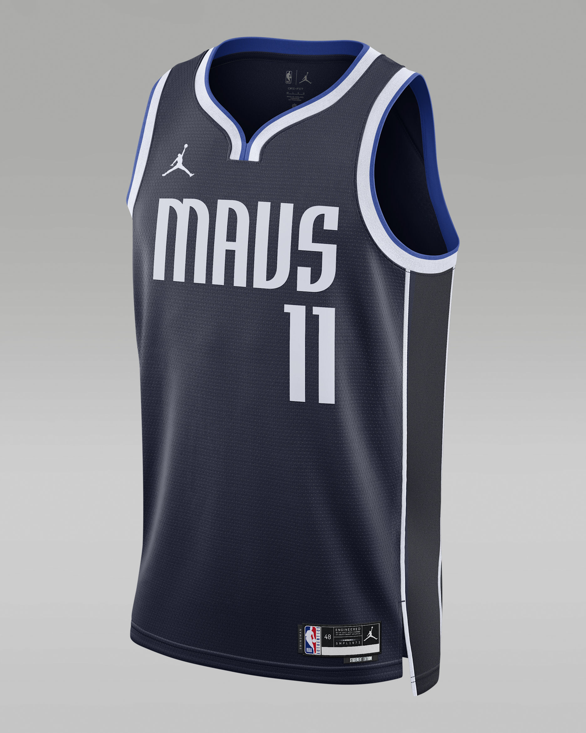 Jersey Jordan Dri-FIT de la NBA Swingman para hombre Dallas Mavericks Statement Edition - Azul marino universitario
