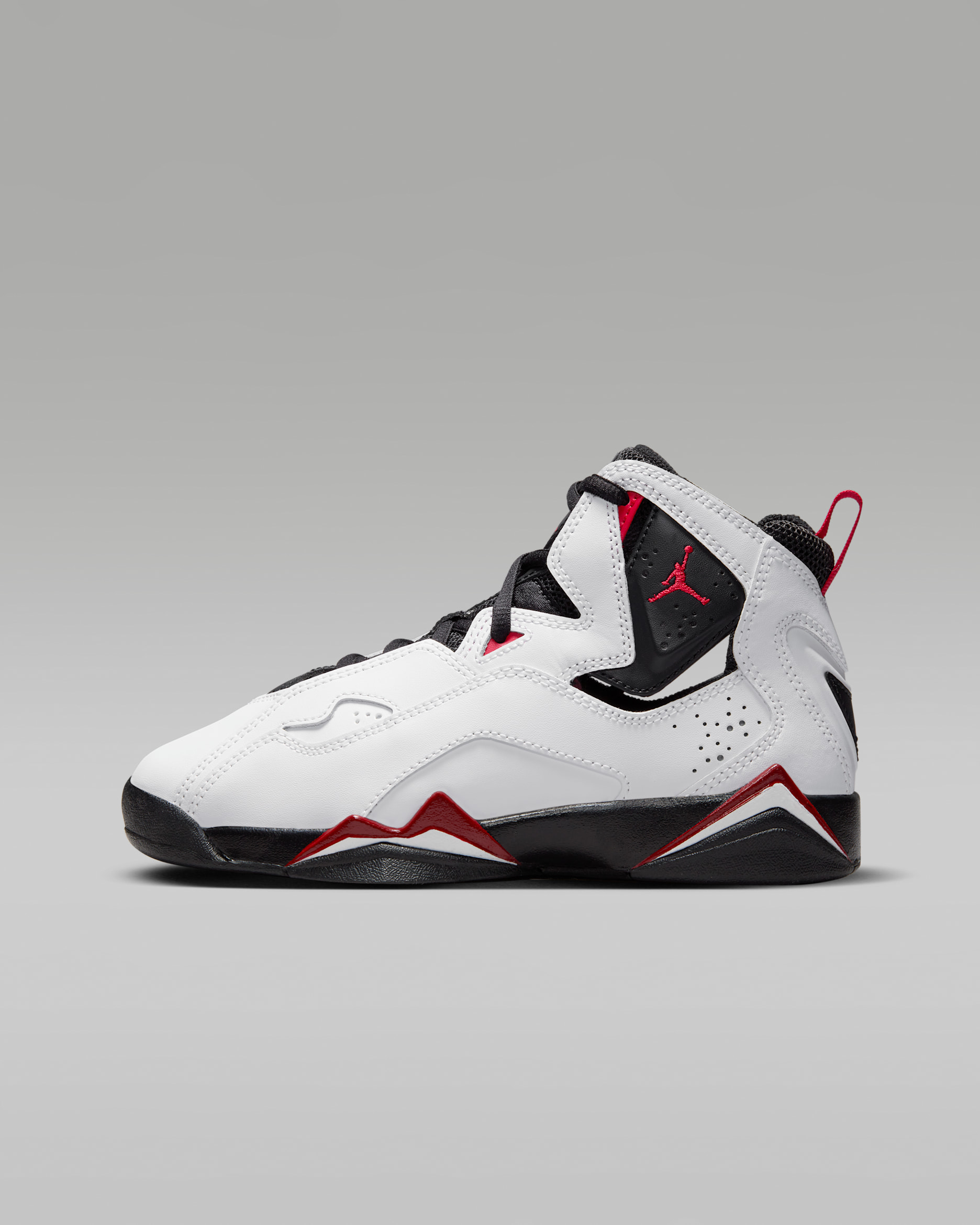 Jordan True Flight Big Kids' Shoes - White/Varsity Red/Black