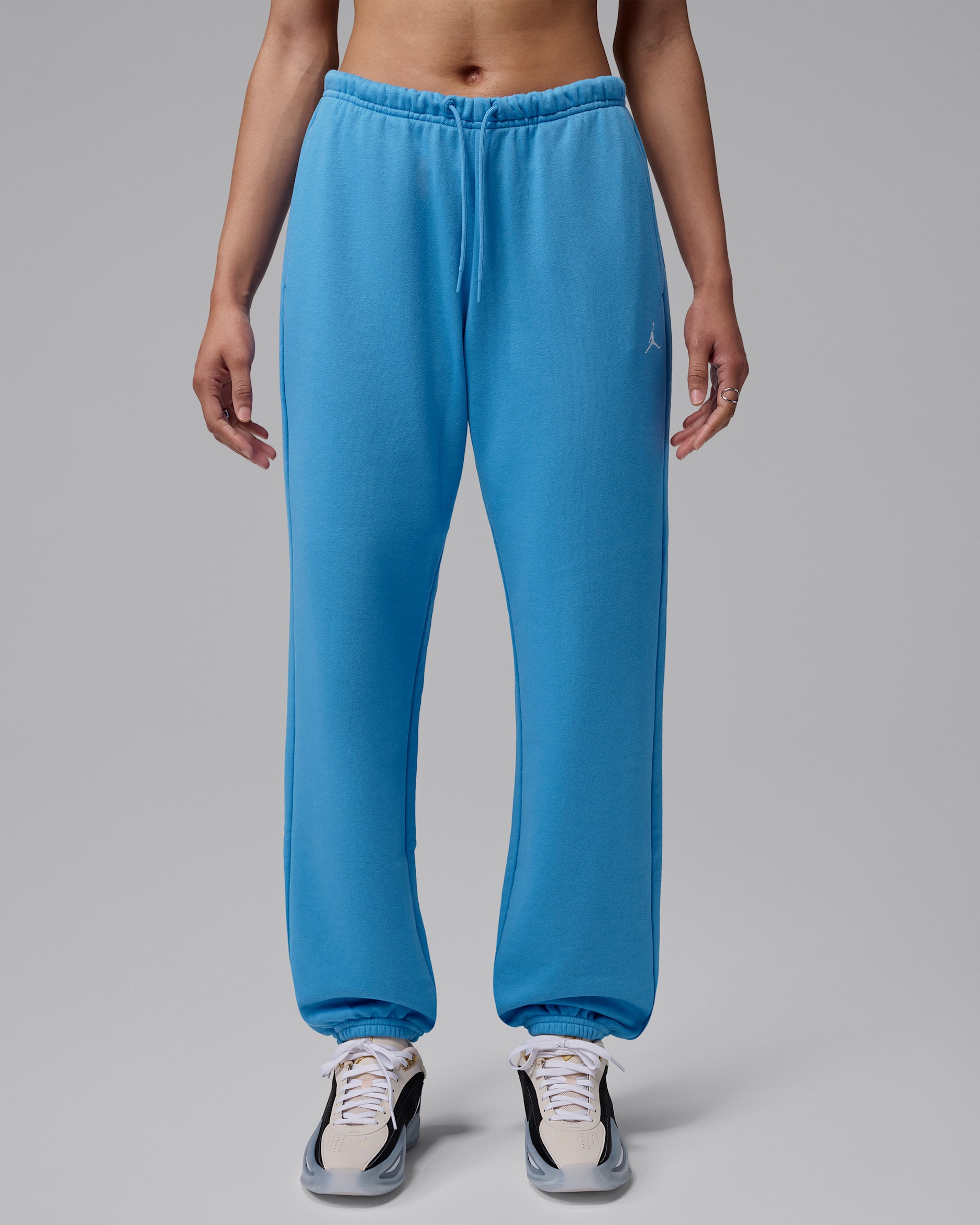 Pants de tejido Fleece Dri-FIT para mujer Jordan Sport Crossover - Azul extremo/Blanco