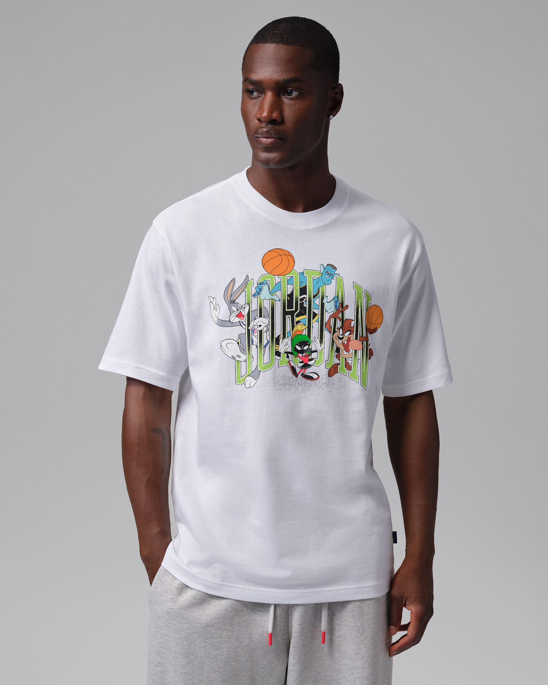 Jordan Brooklyn Men's Graphic T-Shirt - White/Black