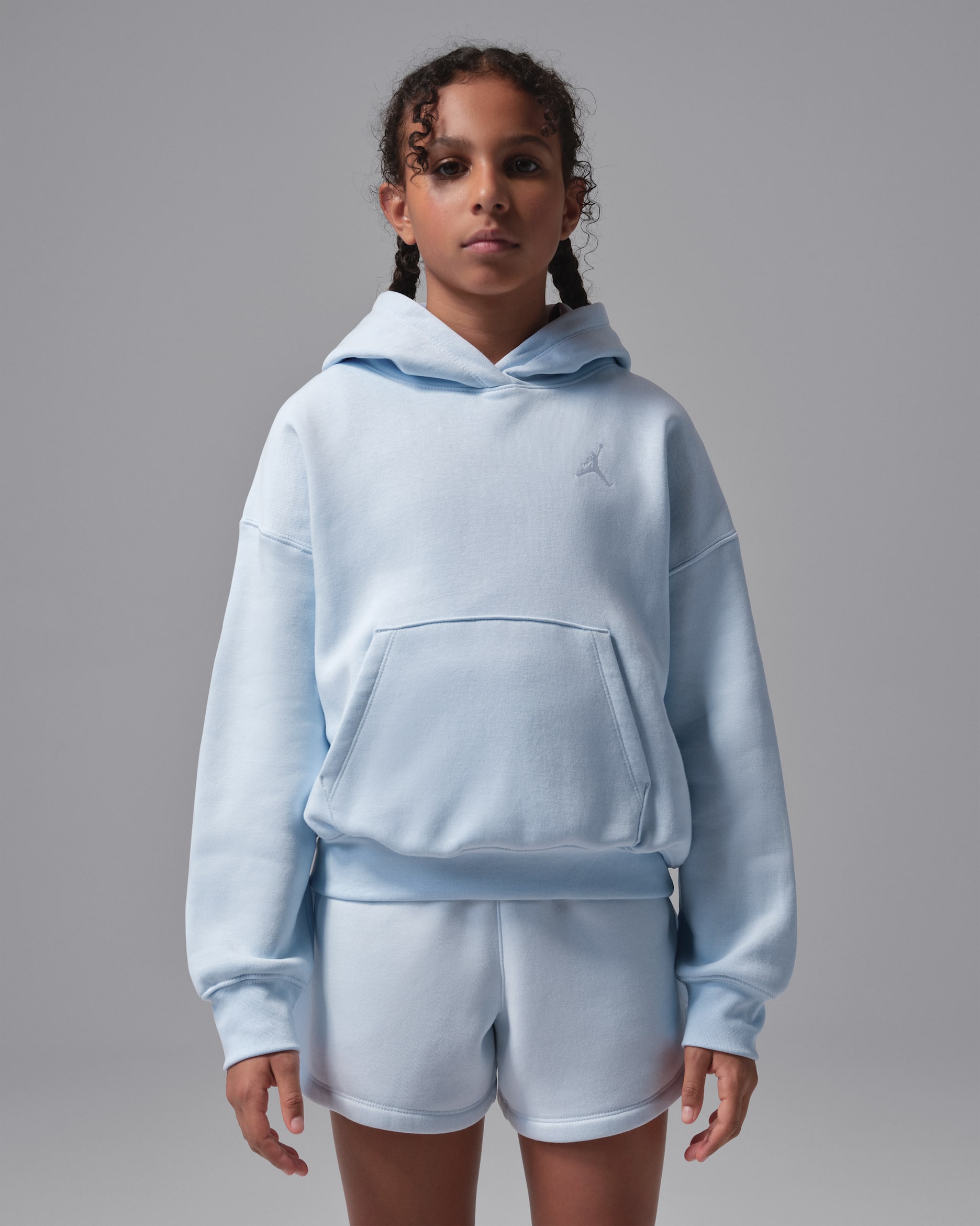 Jordan Brooklyn Fleece Older Kids' Pullover Hoodie - Half Blue