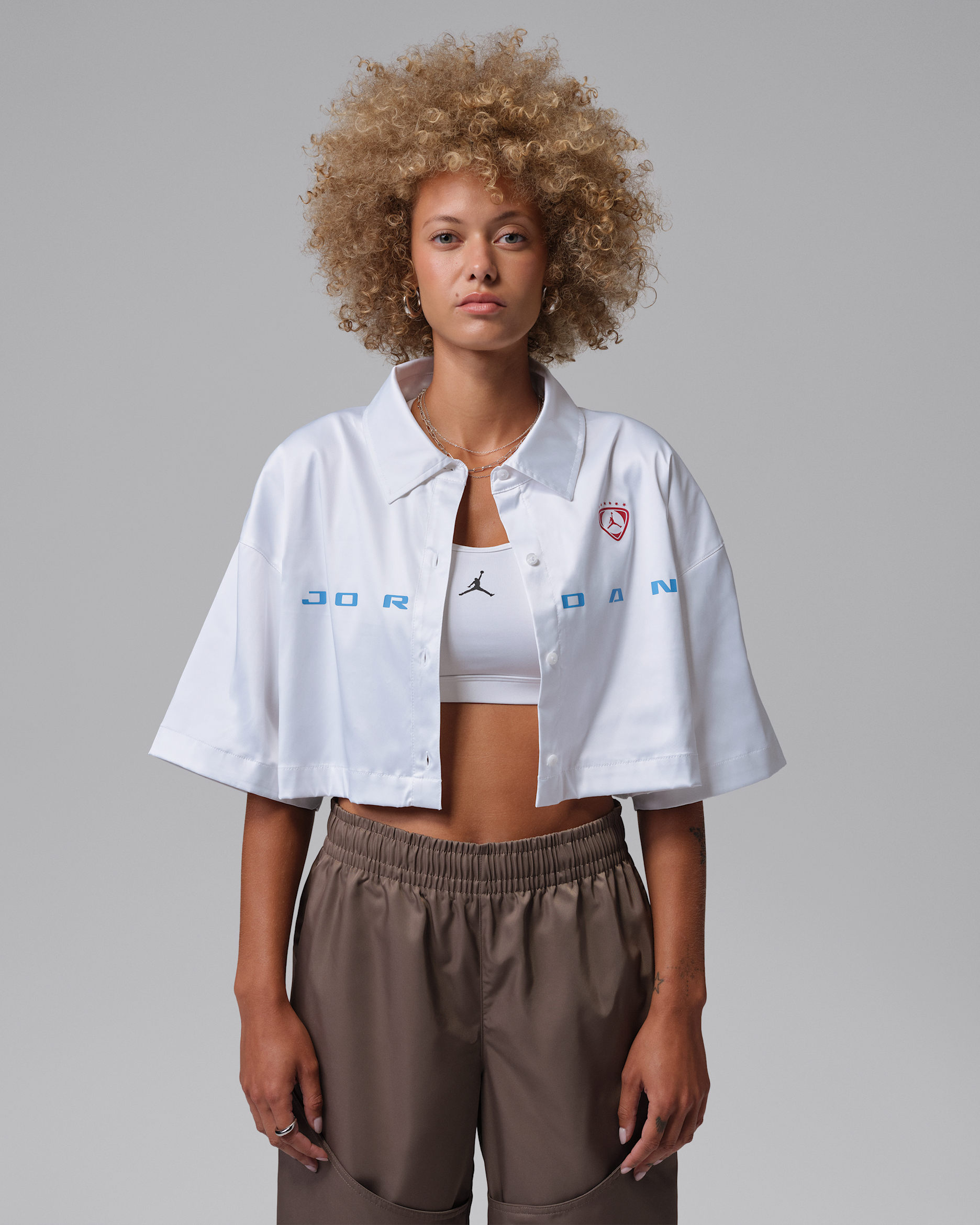 Jordan Flight Women's Woven Top - White