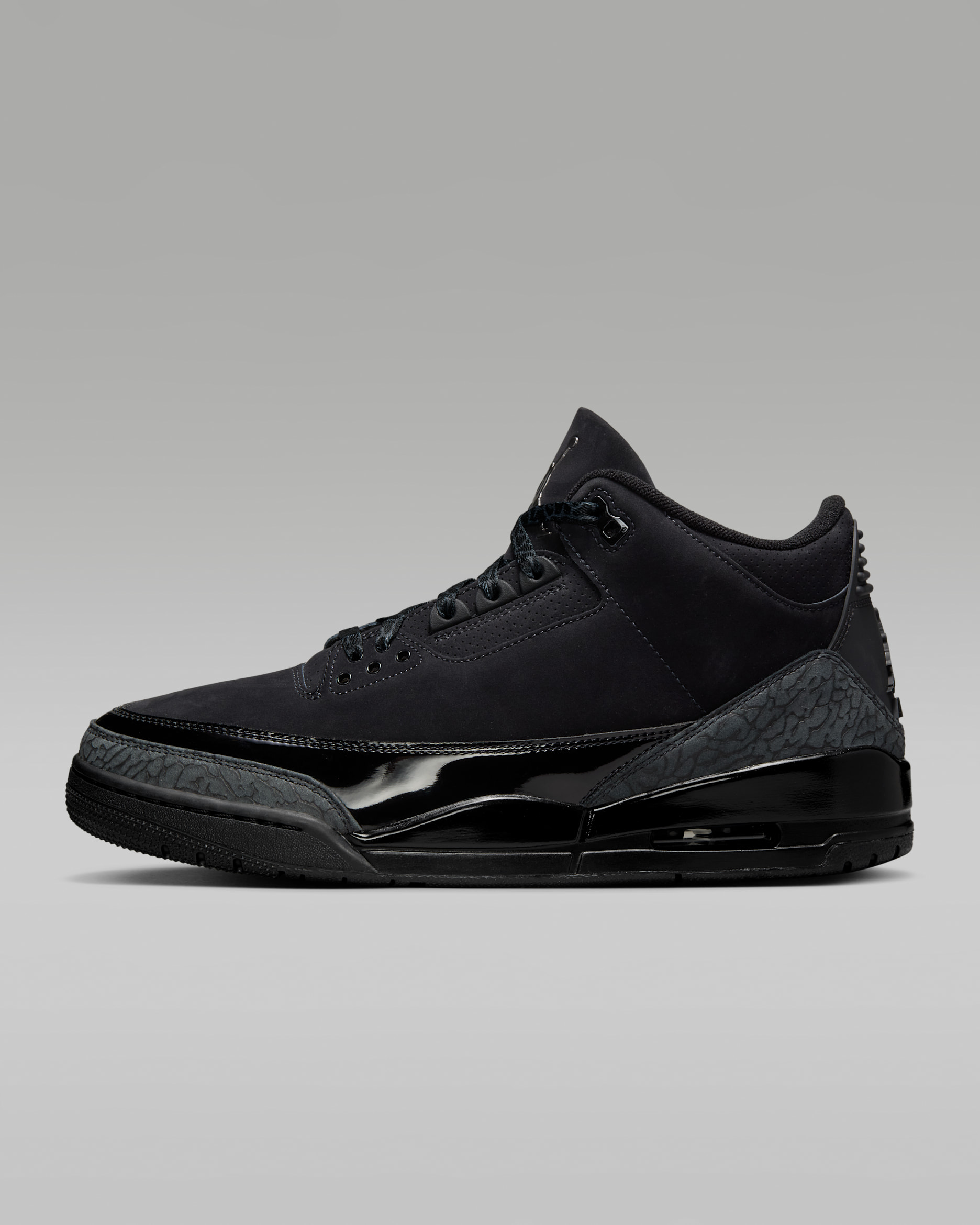 Air Jordan 3 Retro Men's Shoes - Black/White/Dark Charcoal