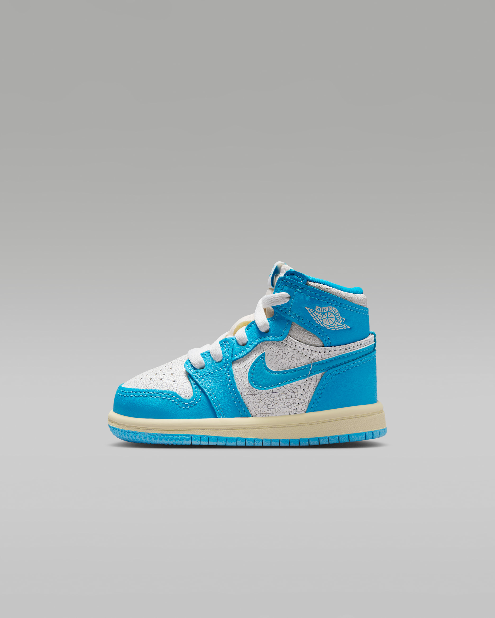 Chaussure Jordan 1 Retro High OG « UNC Reimagined » pour bébé et tout petit - Dark Powder Blue/Sail/Dark Powder Blue
