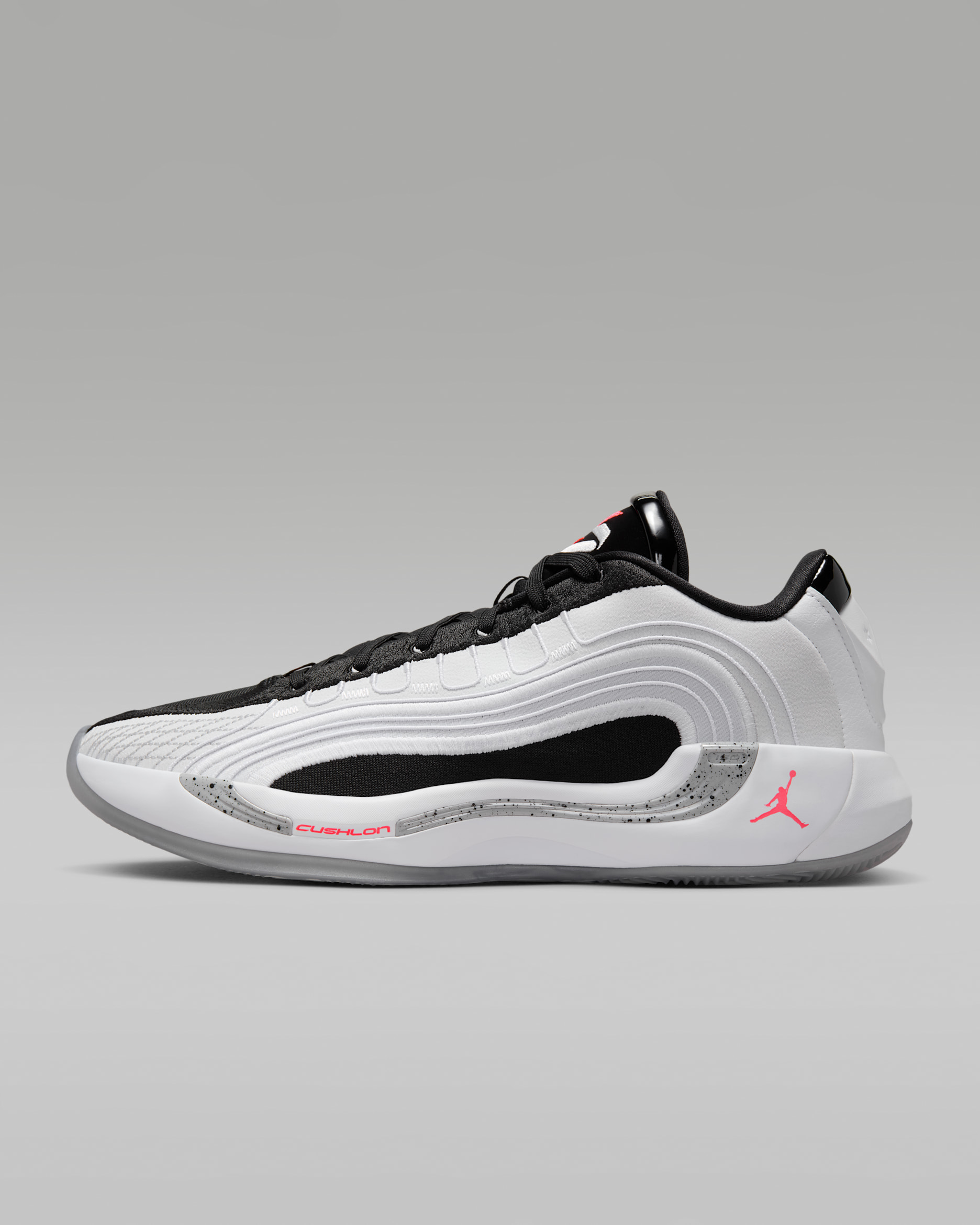 รองเท้าบาสเก็ตบอล Luka 4 PF "White Cement" - ขาว/ดำ/Wolf Grey/Bright Crimson