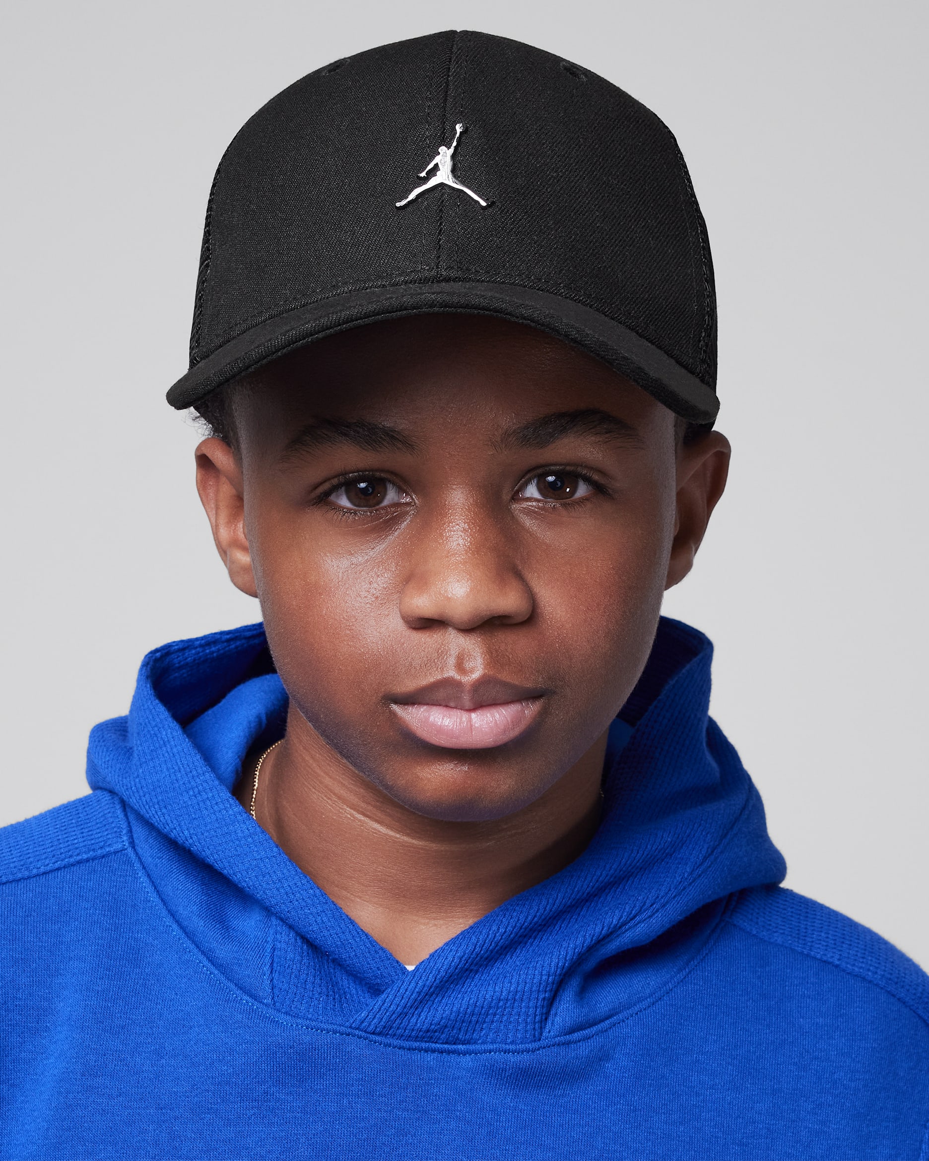 Gorra de rejilla Metal Jumpman para niños talla grande Jordan - Negro