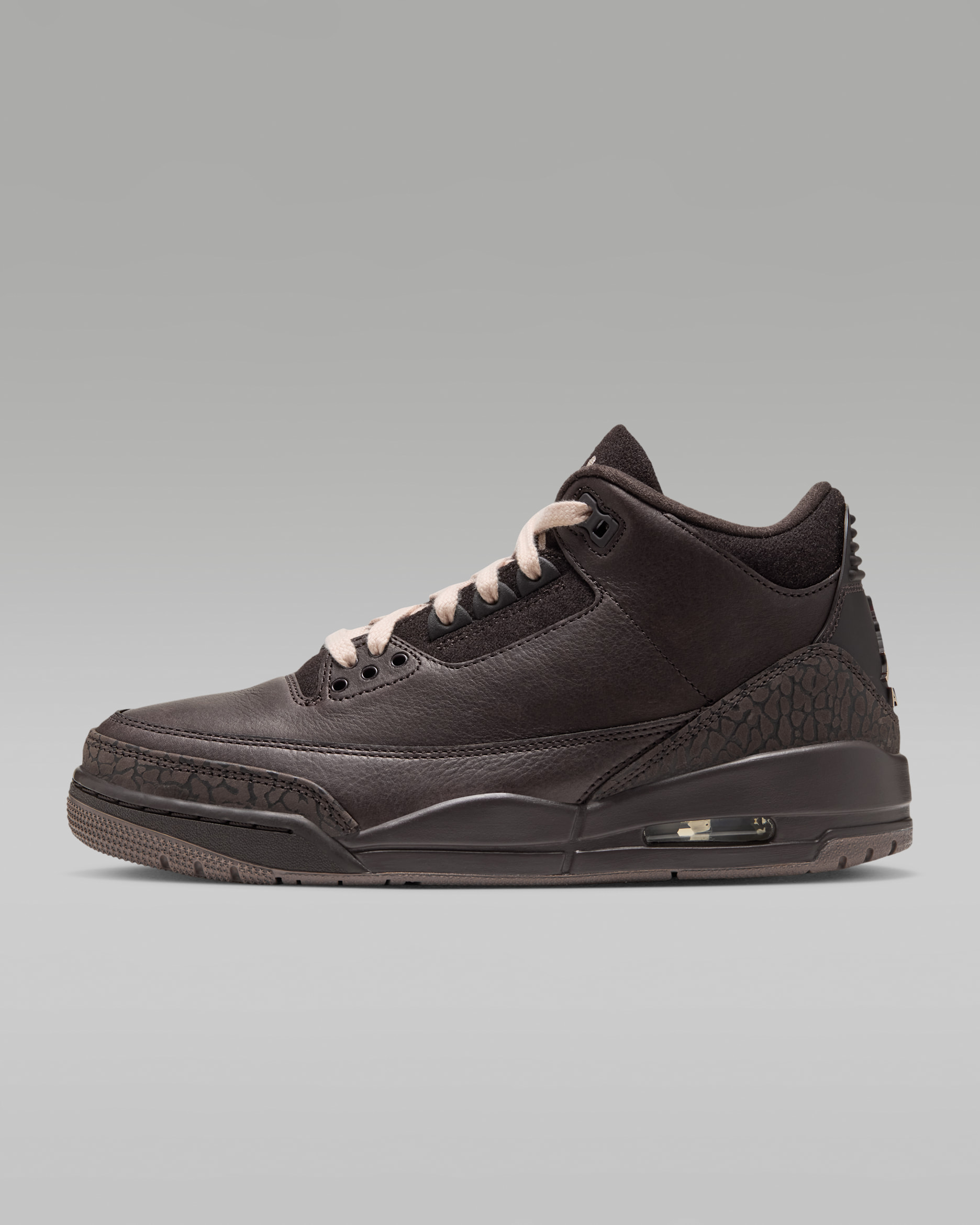 Air Jordan 3 Retro "Fireside" Women's Shoes - Velvet Brown/Light British Tan/Rust Pink/Pearl White