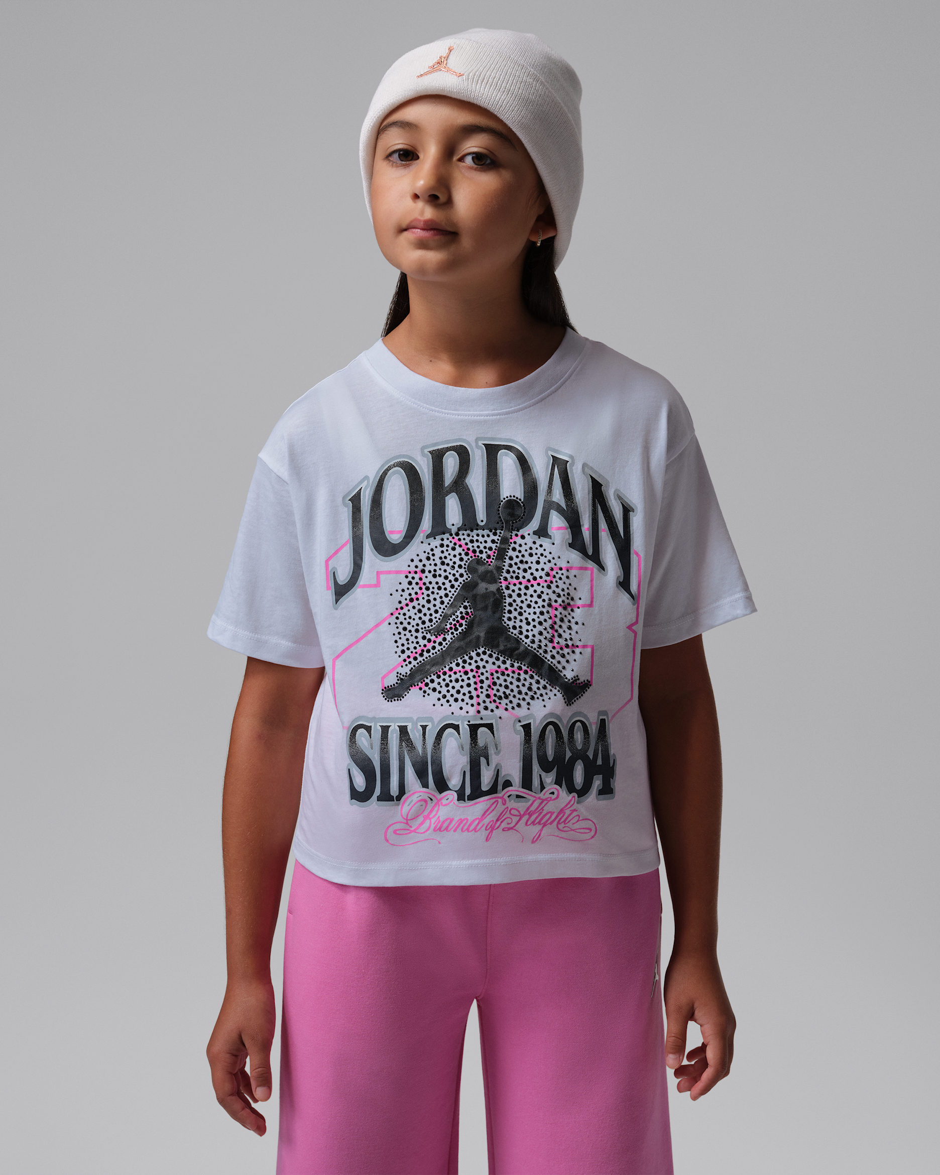 Jordan Big Kids' Fierce and Fearless T-Shirt - White