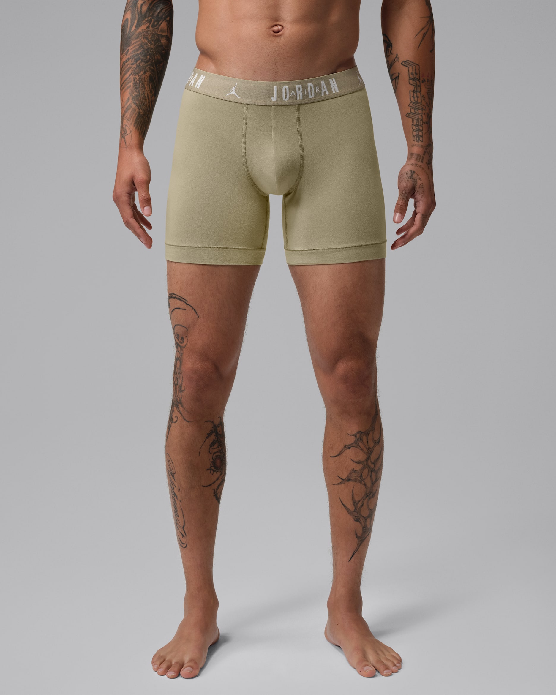 Jordan Men's Flight Cotton Essentials Boxer Briefs (3-Pack) - Hemp