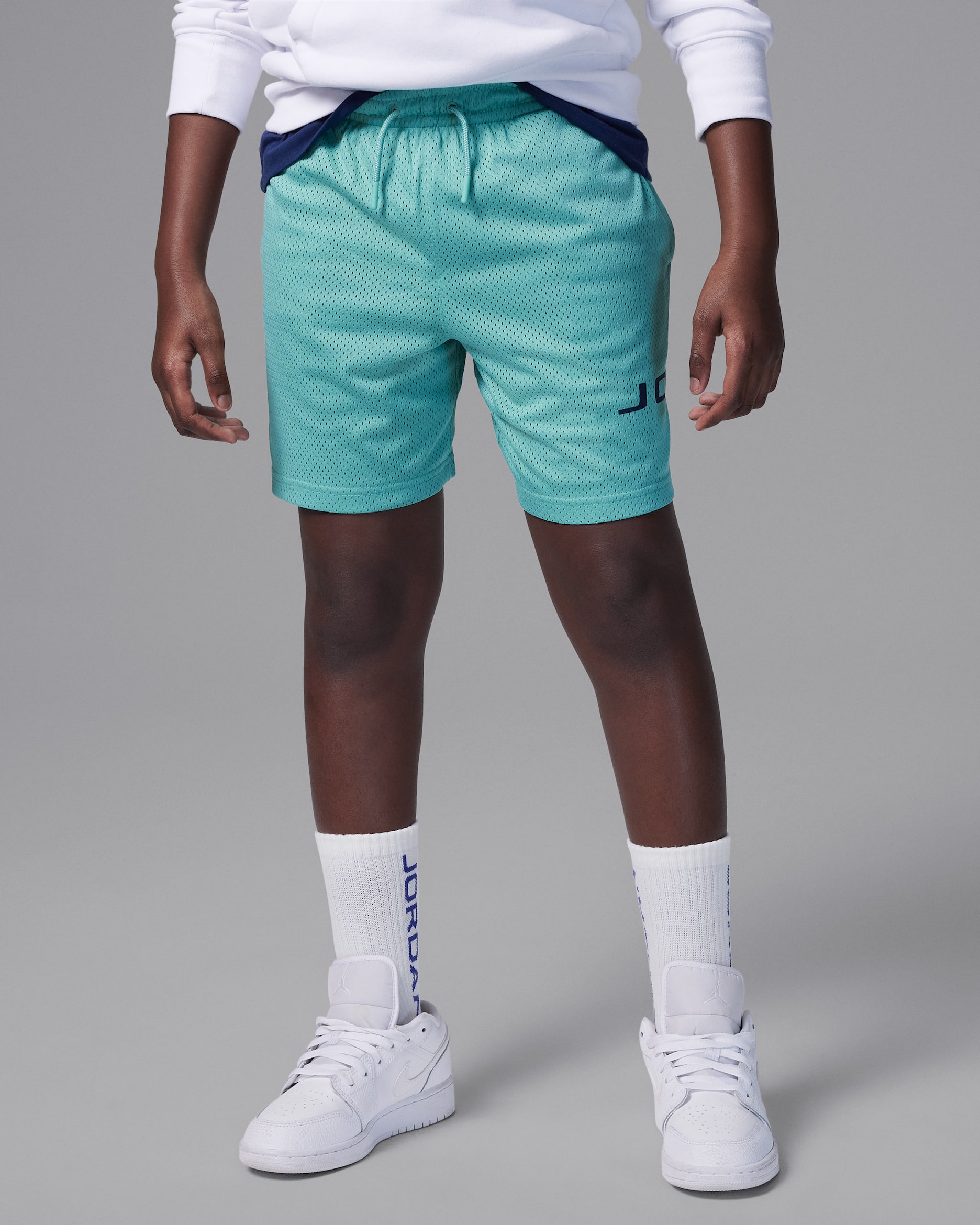 ジョーダン Dri-FIT ジュニア ベースライン メッシュ ショートパンツ - ウォッシュドティール