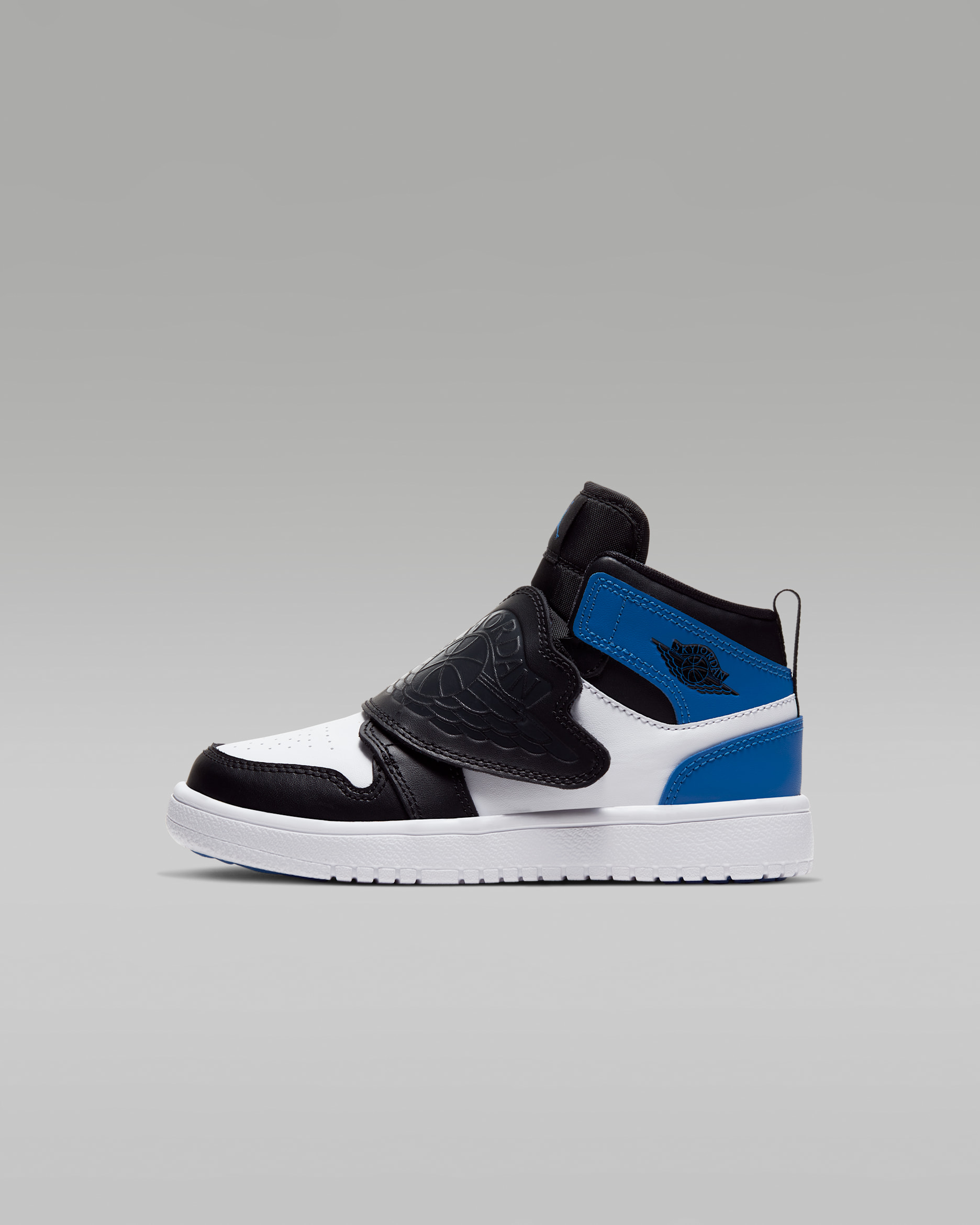 Sky Jordan 1 Younger Kids' Shoe - White/Black/Sport Blue