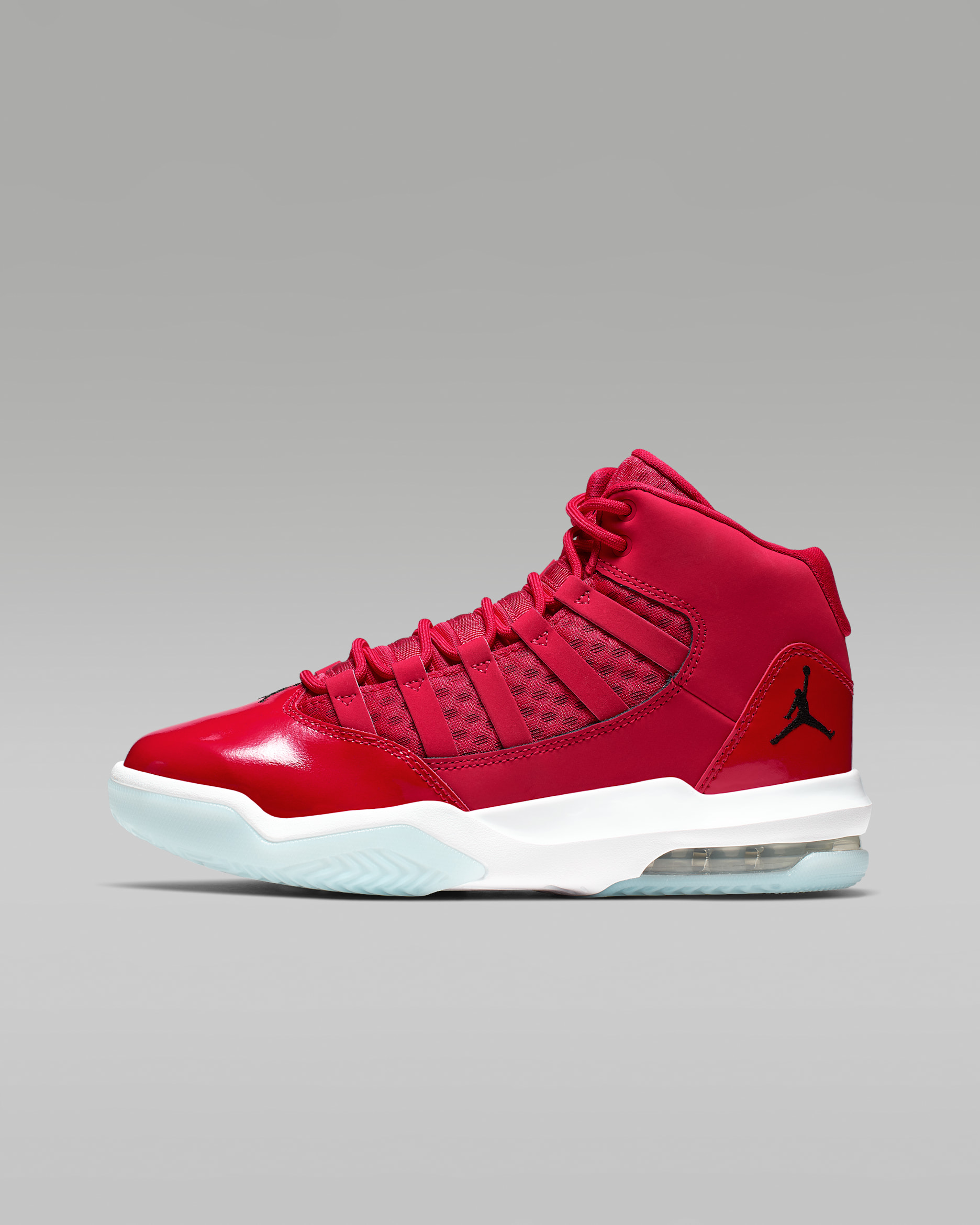 Tenis para niño grande Jordan Max Aura - Rojo gimnasio/Blanco/Hielo/Negro