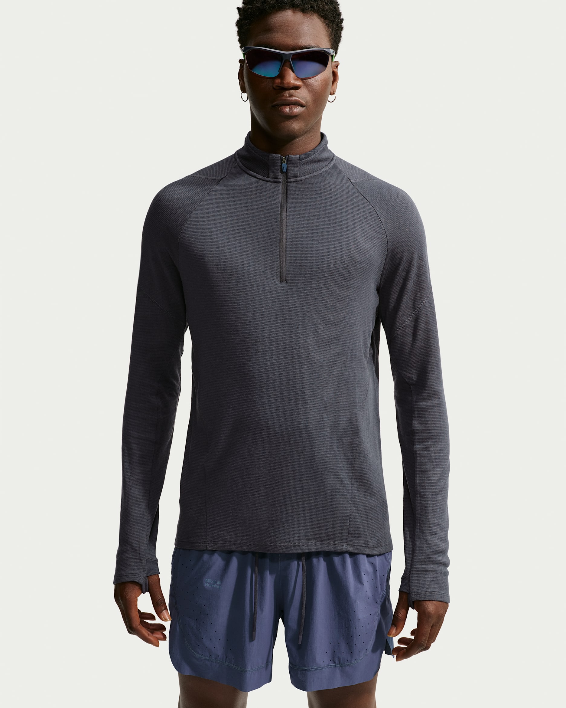 NikeLab | Running mellomlag i ullblanding til herre - Gridiron/New Slate/Gridiron