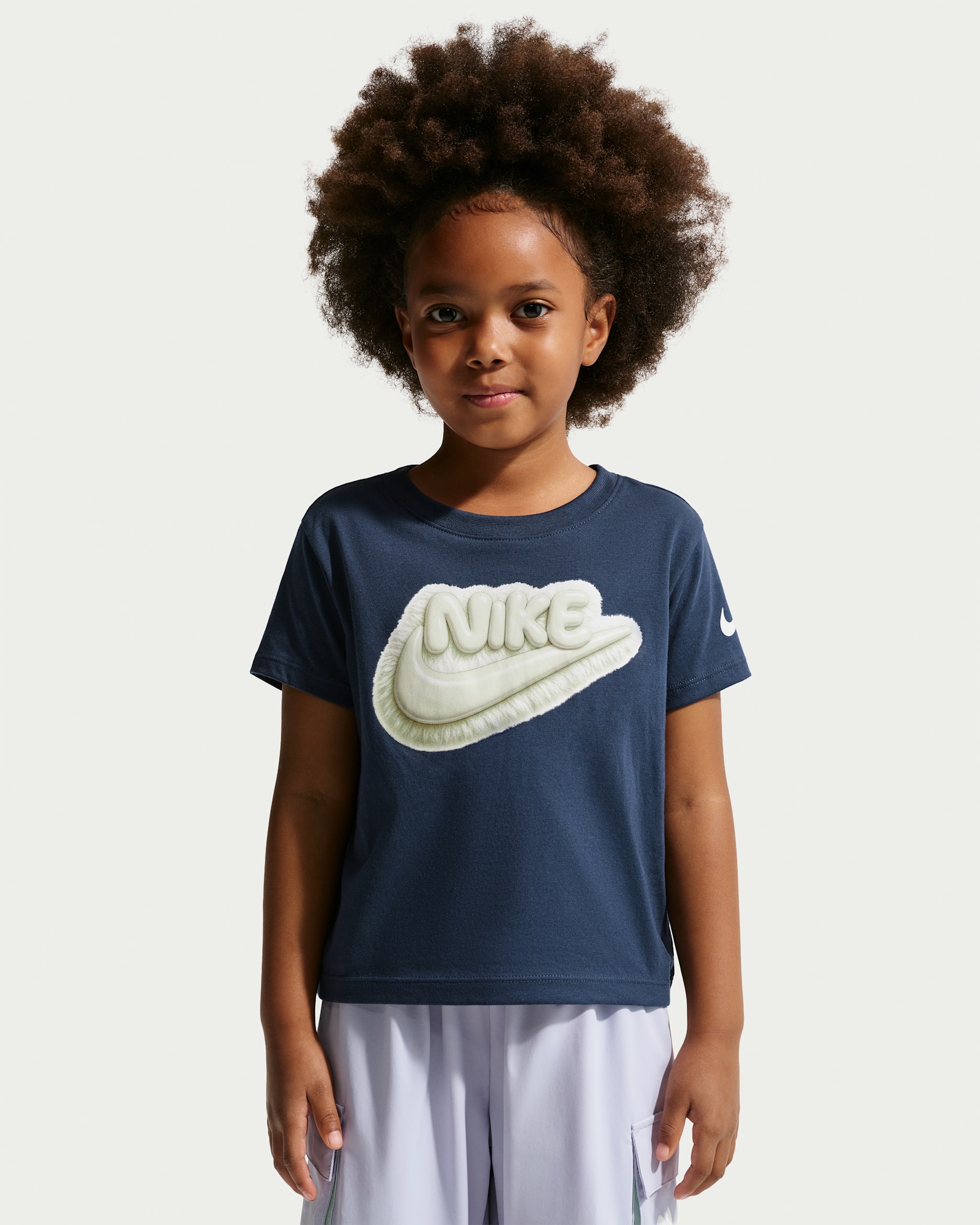 Nike Little Kids' Dream Float Boxy T-Shirt - Midnight Navy