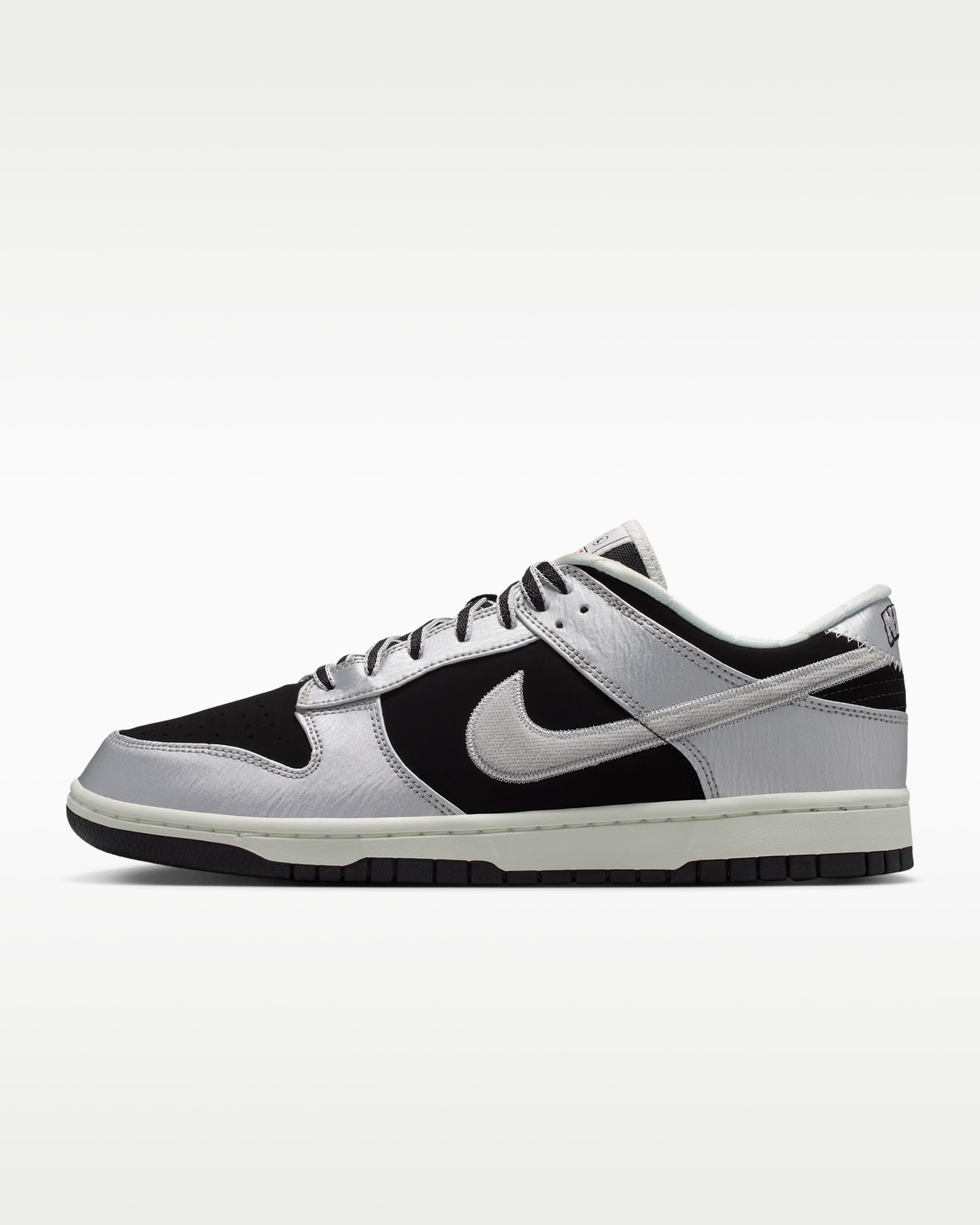 Nike Dunk Low Retro Men's Shoes - Metallic Silver/Black/Sail/Metallic Silver