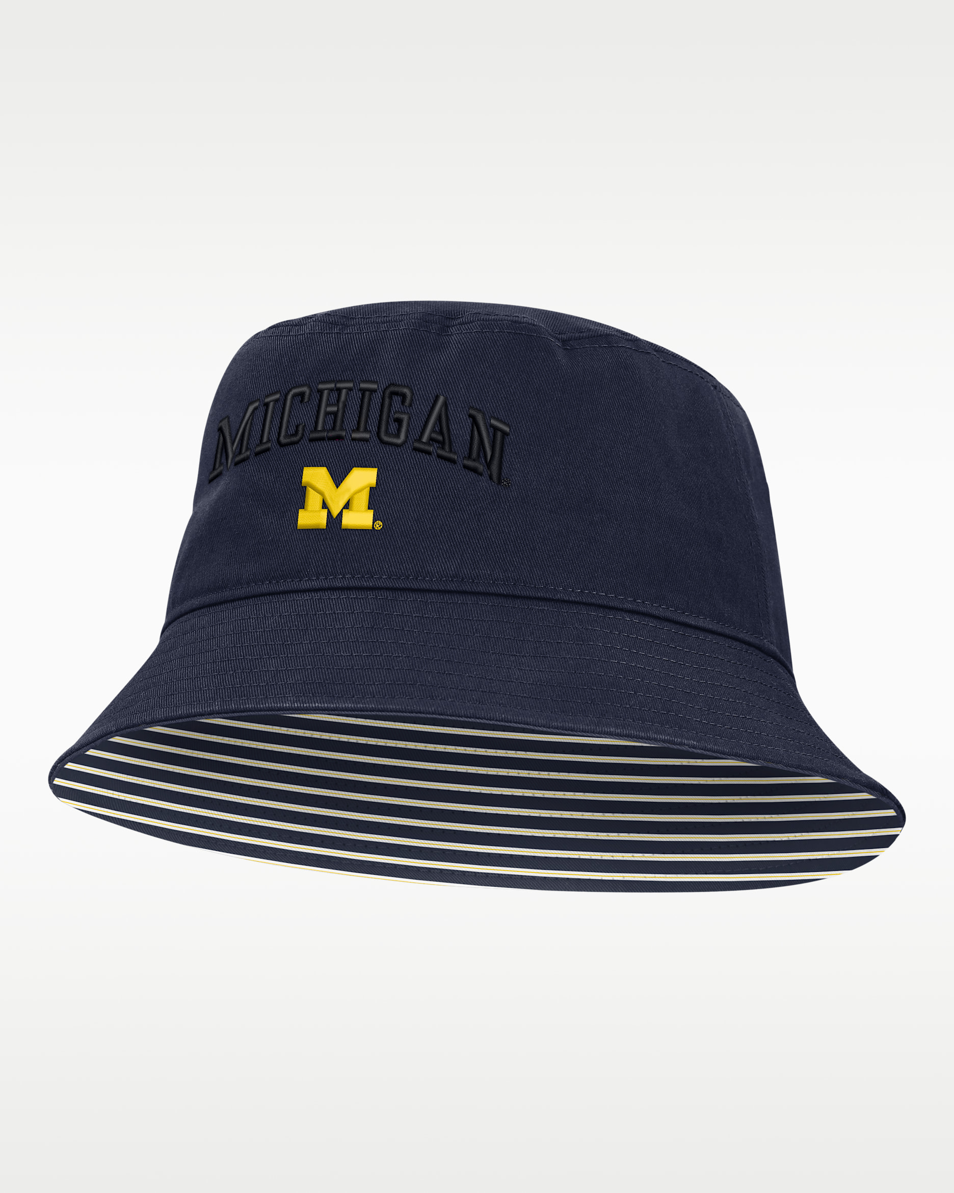 Michigan Primetime Apex Men's Jordan Brand College Bucket Hat - Navy
