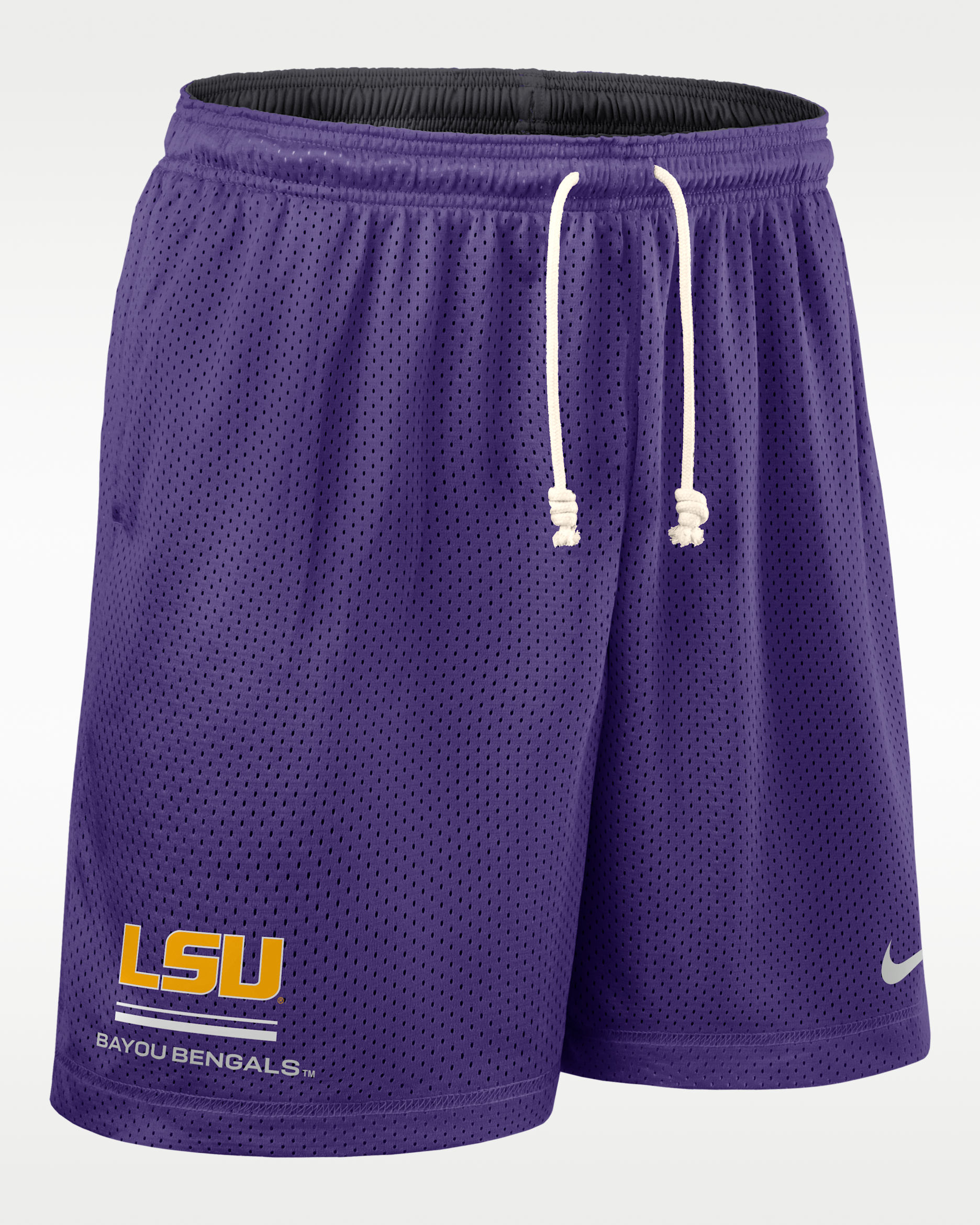 LSU Sideline Reversible Men's Nike Dri-FIT College Shorts - Purple/Anthracite