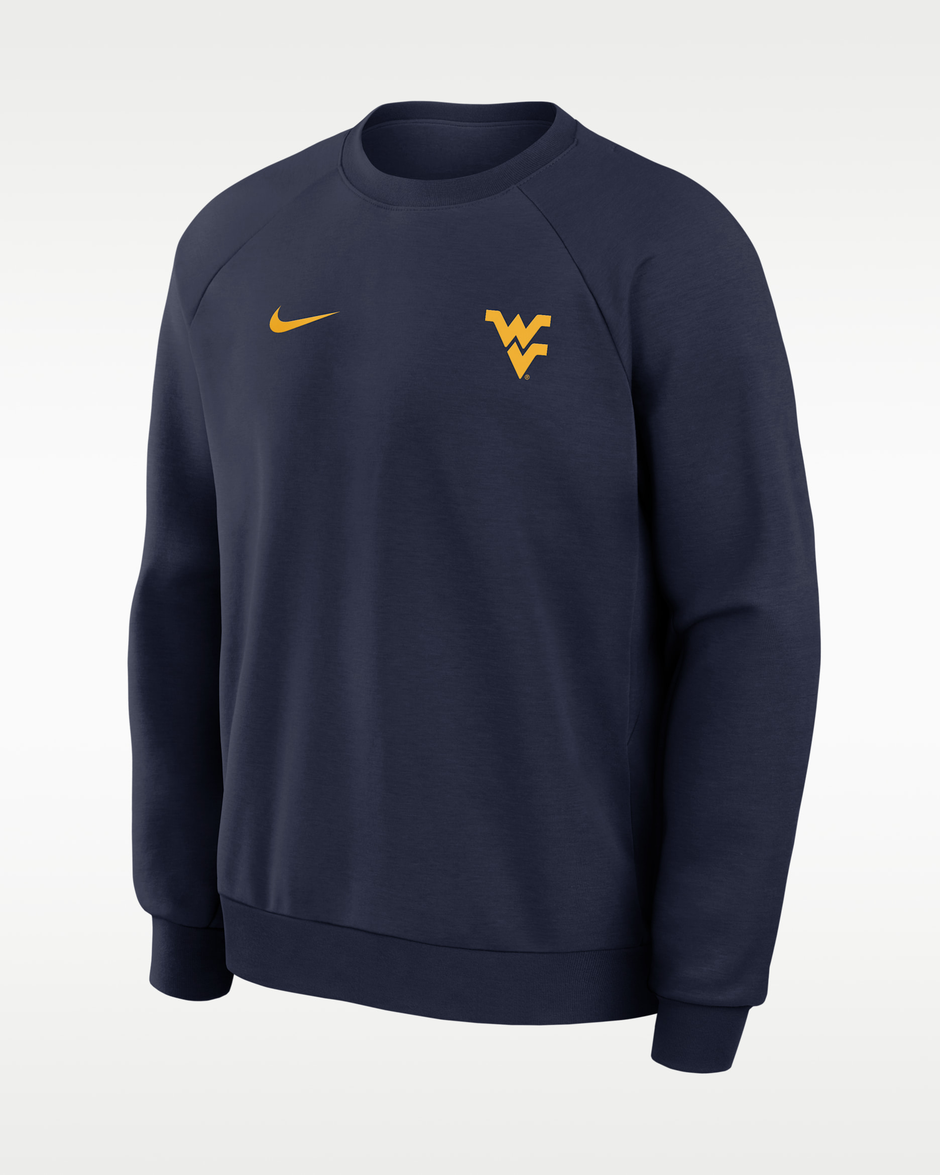 West Virginia Premium Performance Men's Nike Dri-FIT College Pullover Crew - College Navy