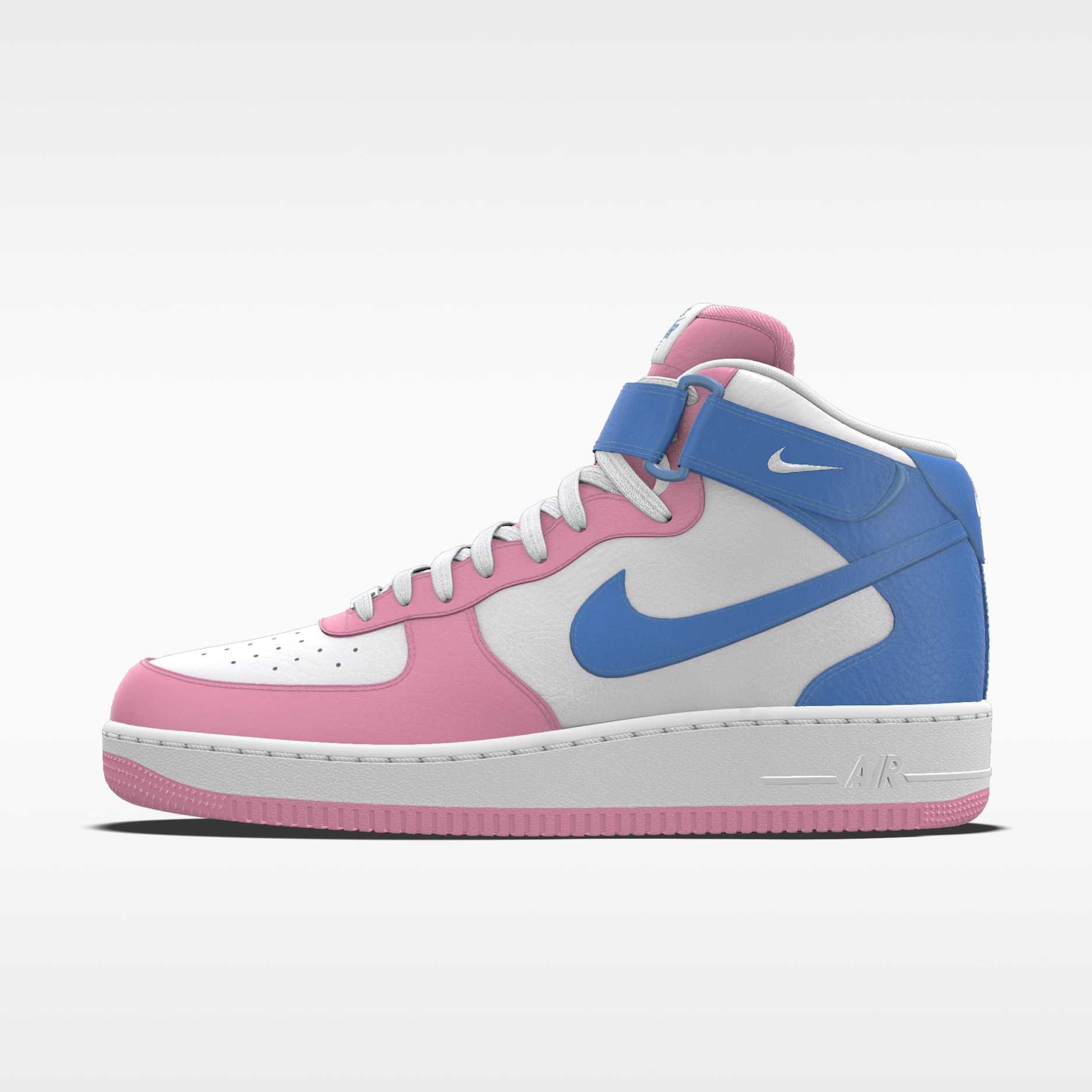 Nike Air Force 1 Mid By You personalisierbarer Damenschuh - Multi-Color/Multi-Color/Multi-Color