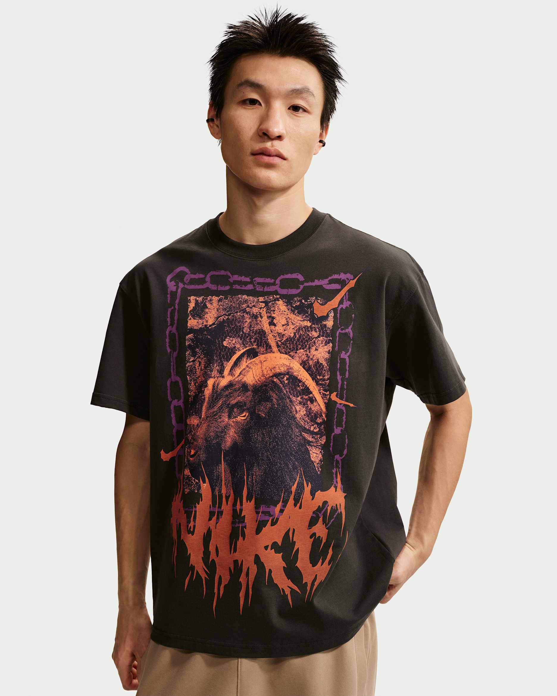 ナイキ メンズ バスケットボール Tシャツ - オフノワール