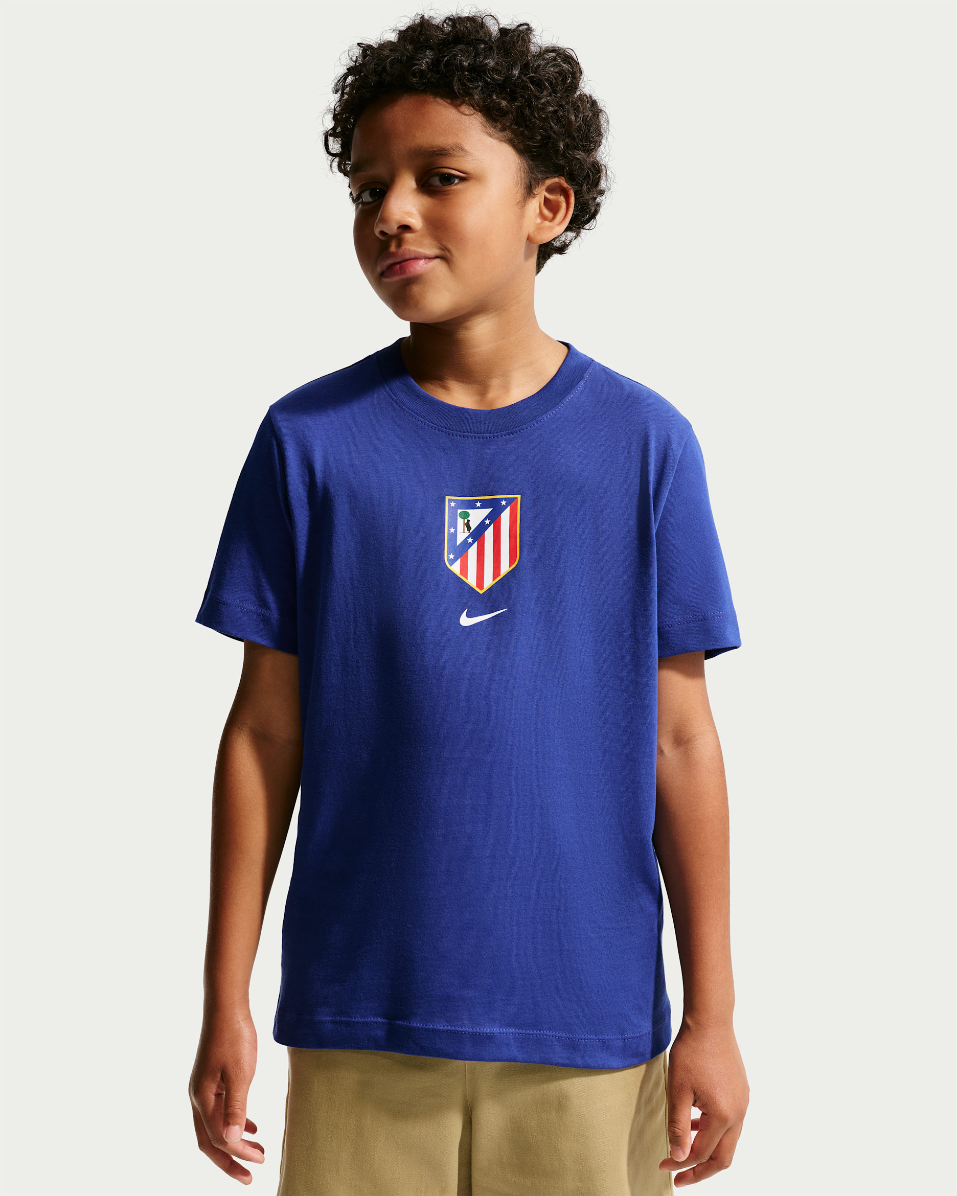 Atlético Madrid Older Kids' Nike Football T-Shirt - Deep Royal Blue