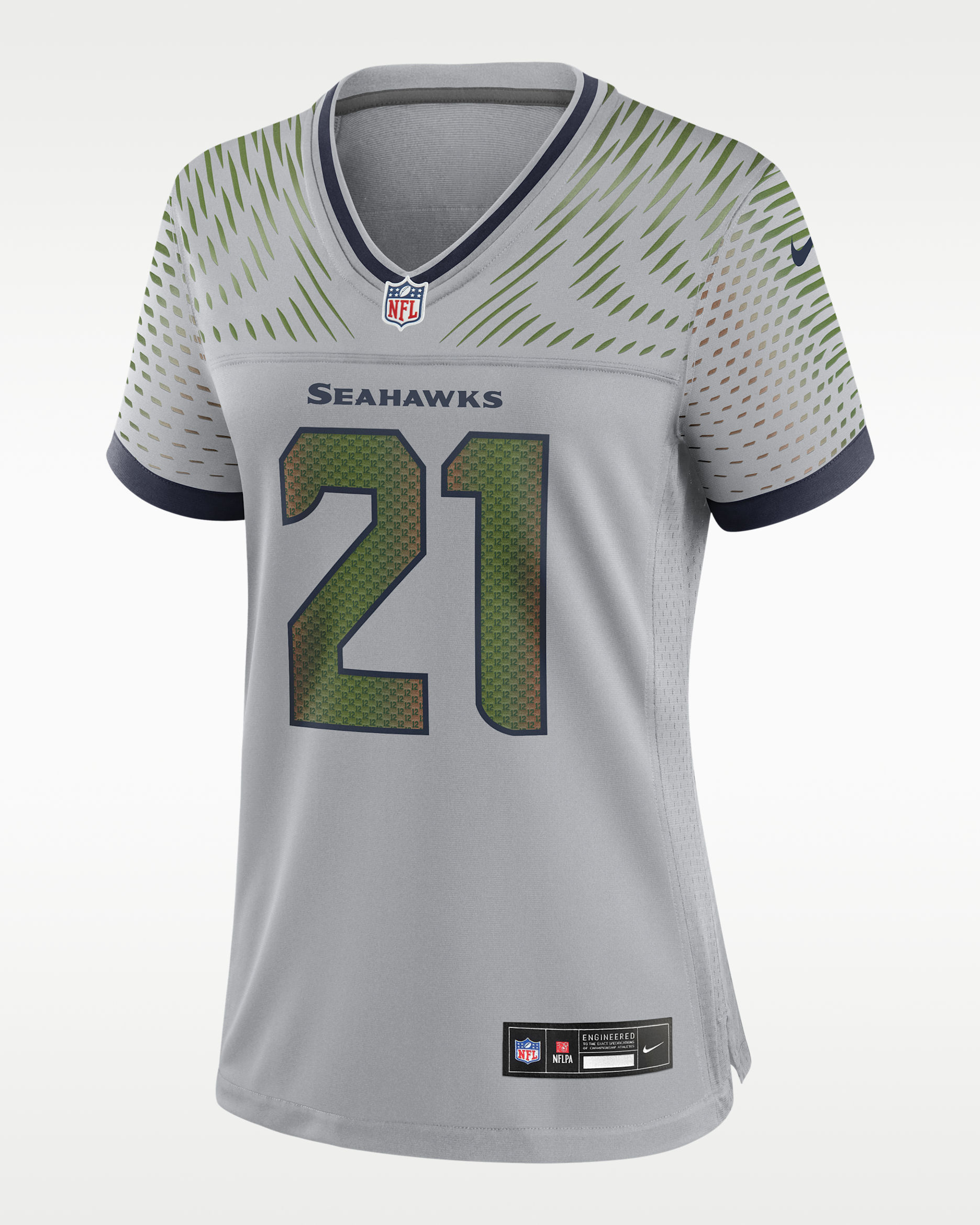 Jersey Nike de la NFL Game para mujer Devon Witherspoon Seattle Seahawks Rivalries Collection - Gris