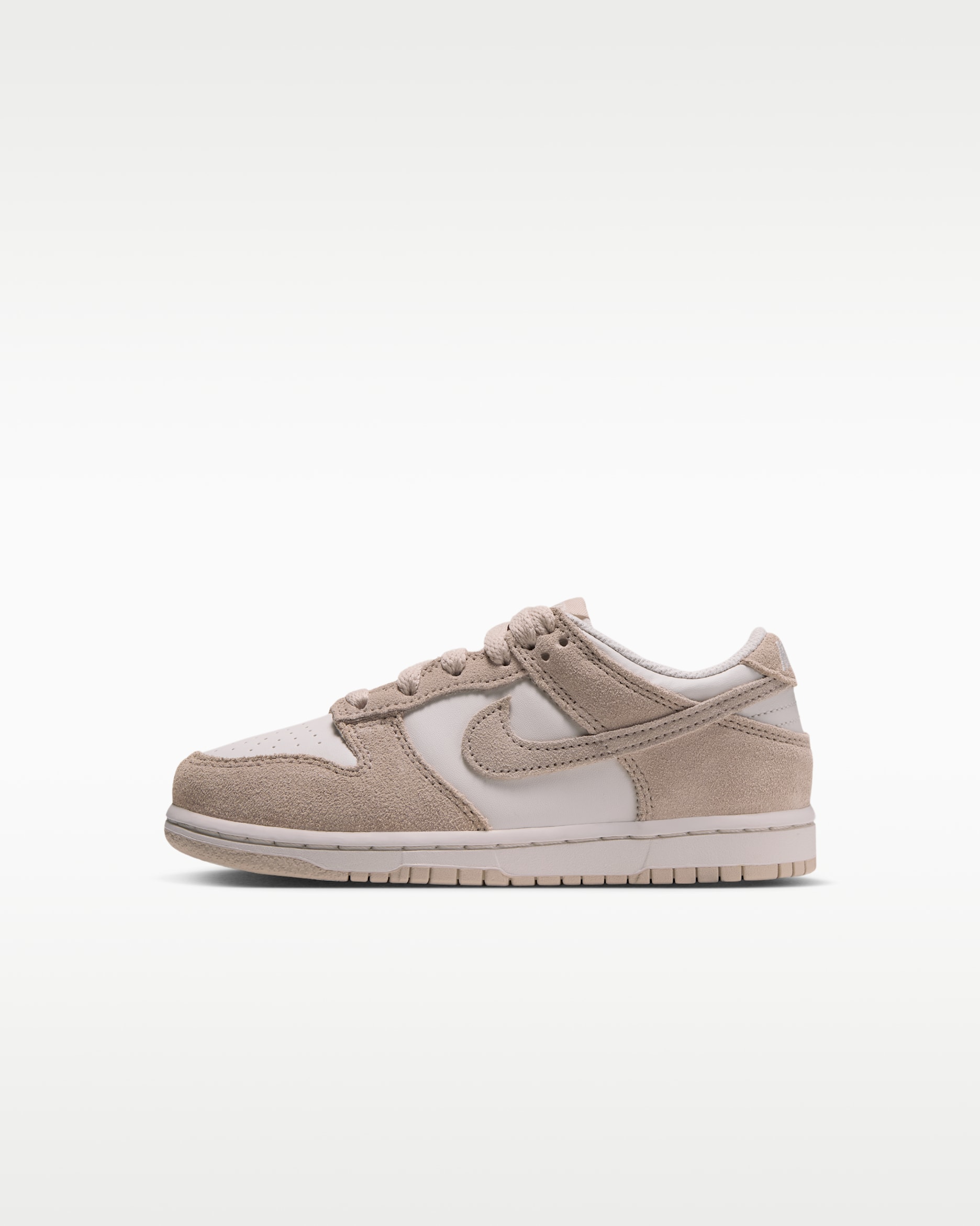 Nike Dunk Low Suede Little Kids' Shoes - Phantom/Sanddrift