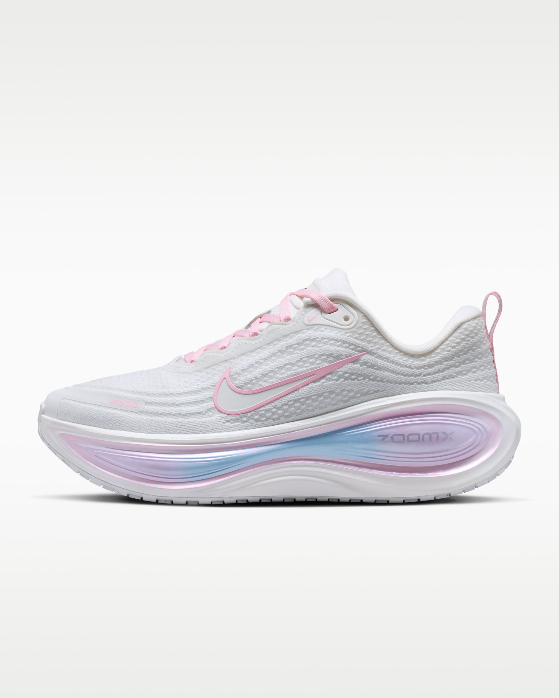 Tenis de correr en pavimento para mujer Nike Vomero Plus - Blanco cumbre/Sombrío apagado/Plata metalizado/Blanco cumbre