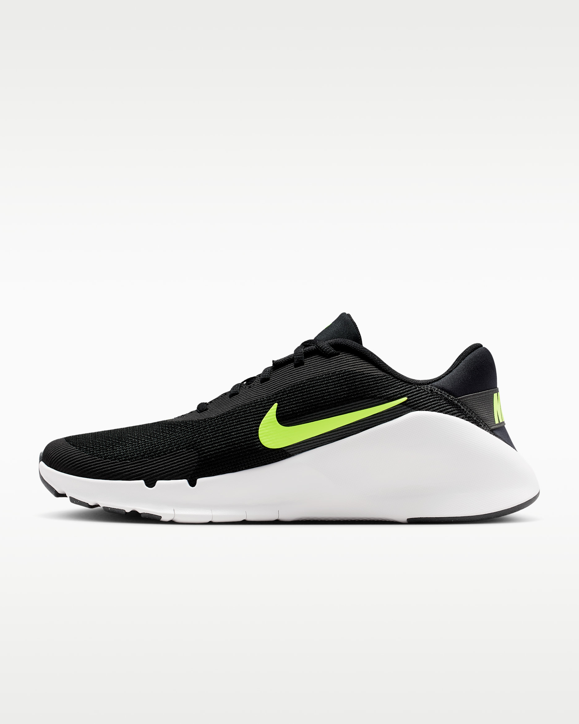 Nike Flex Train Men's Workout Shoes - Black/Dark Smoke Grey/Summit White/Volt Ice