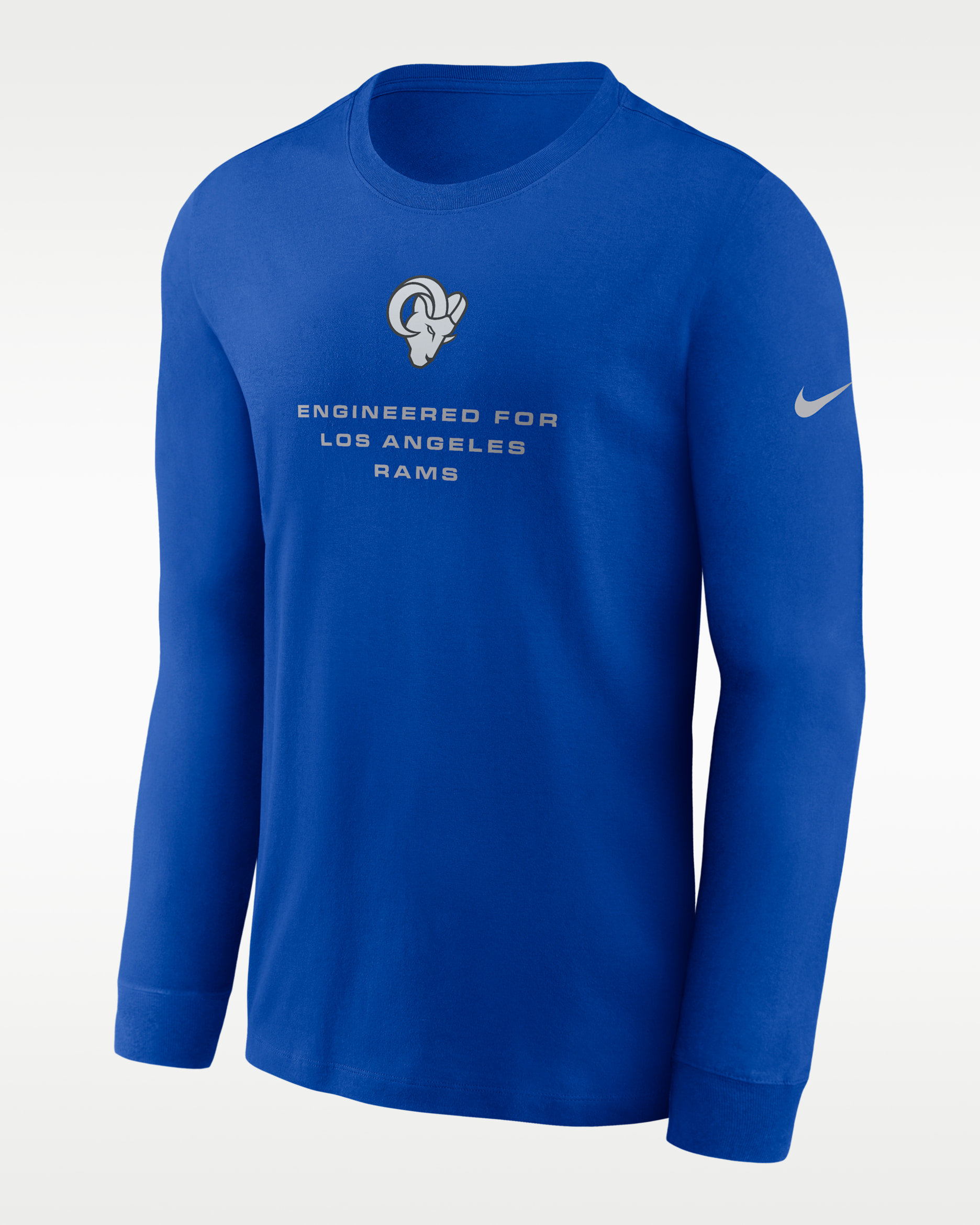 Los Angeles Rams Team Issue Men's Nike Dri-FIT NFL Long-Sleeve T-Shirt - Game Royal