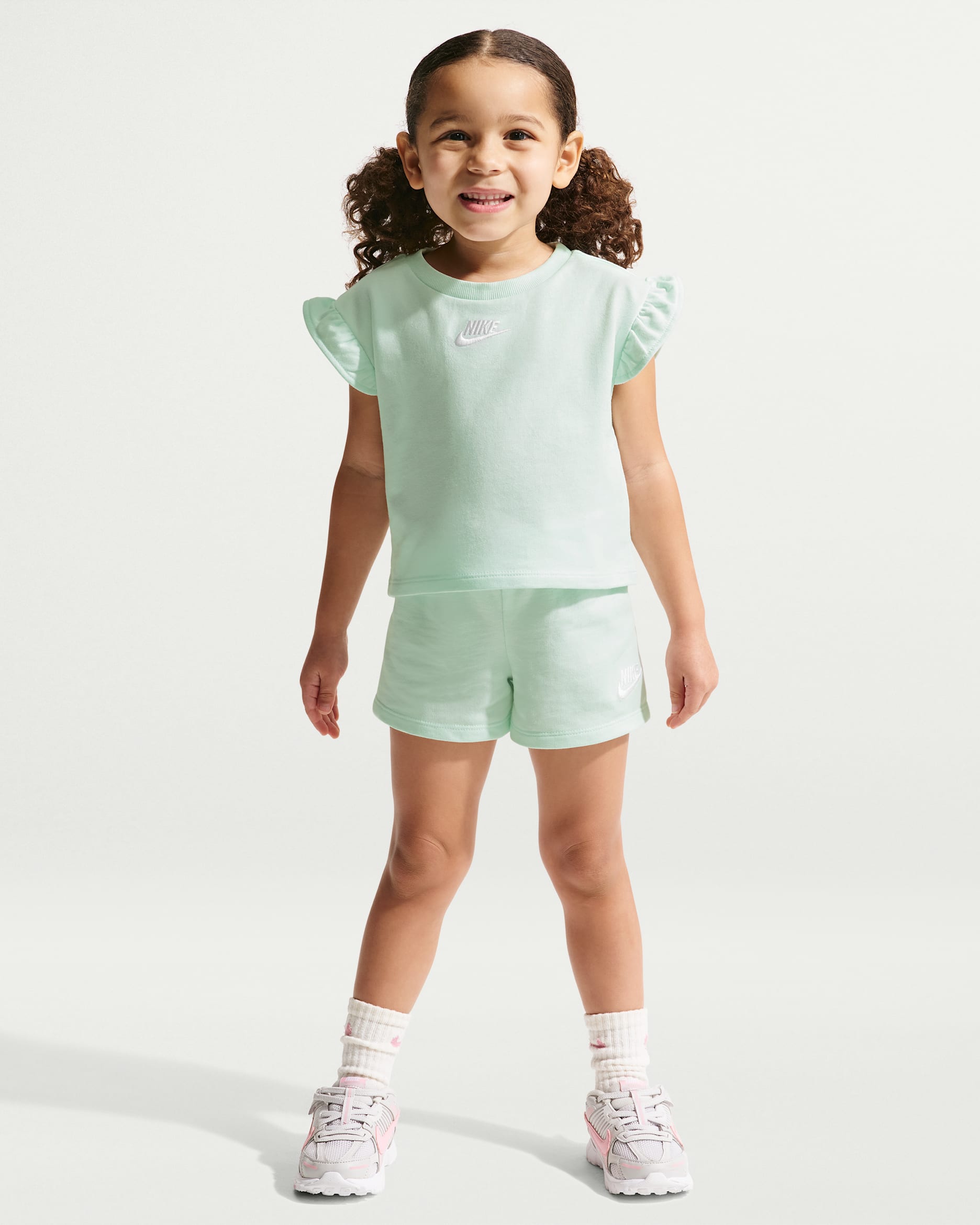 나이키 베이비 투피스 베이비 프렌치 테리 세트 - 배얼리 그린