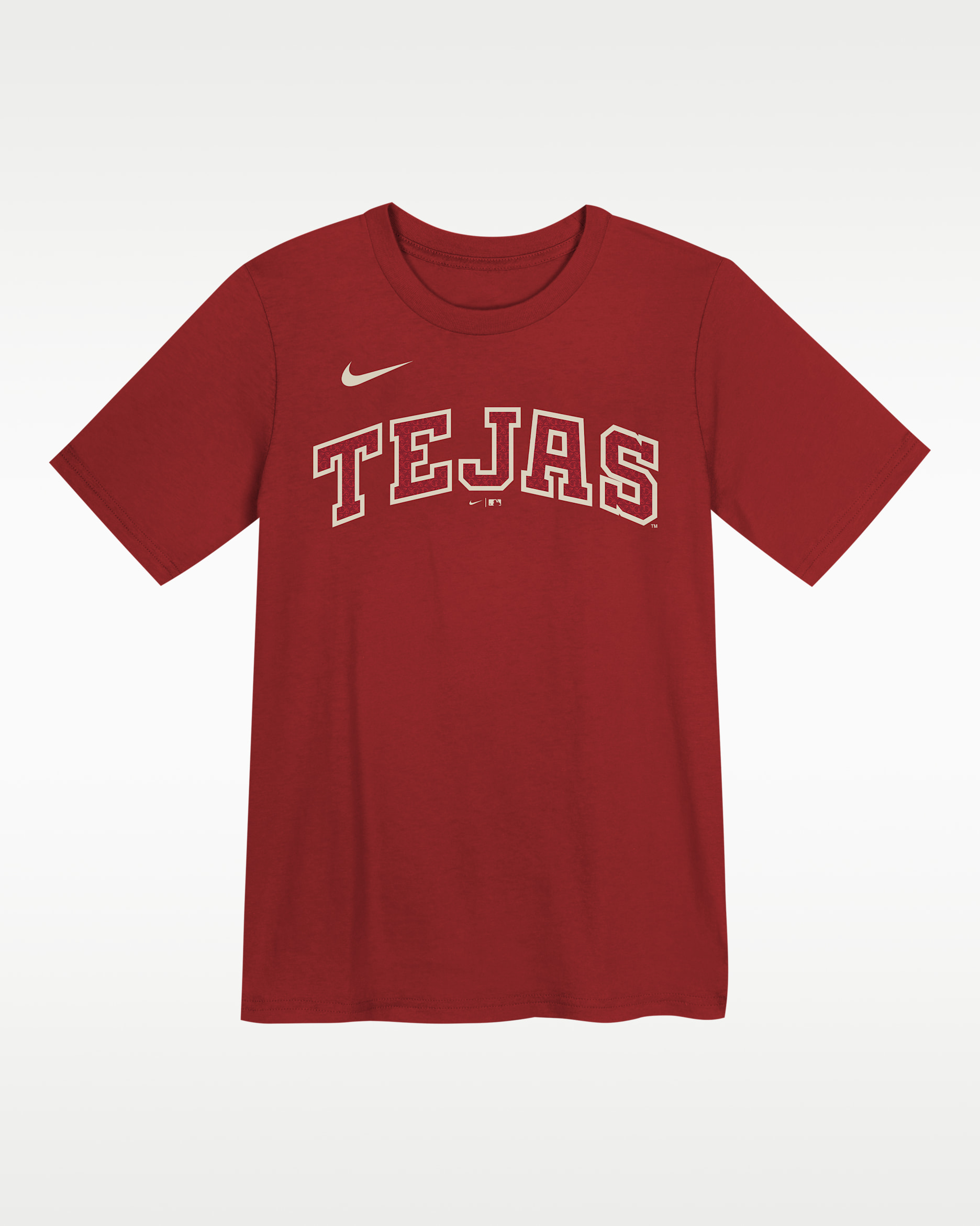 Playera Nike de la MLB para niños talla pequeña Corey Seager Texas Rangers City Connect - Rojo