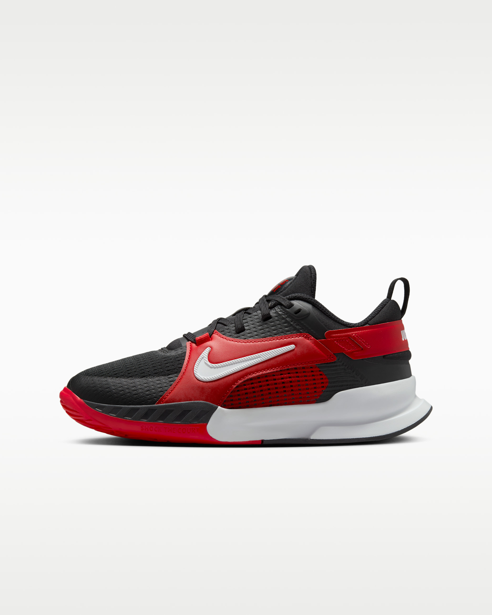 Nike Crosscourt Younger/Older Kids' Shoes - Black/University Red/White