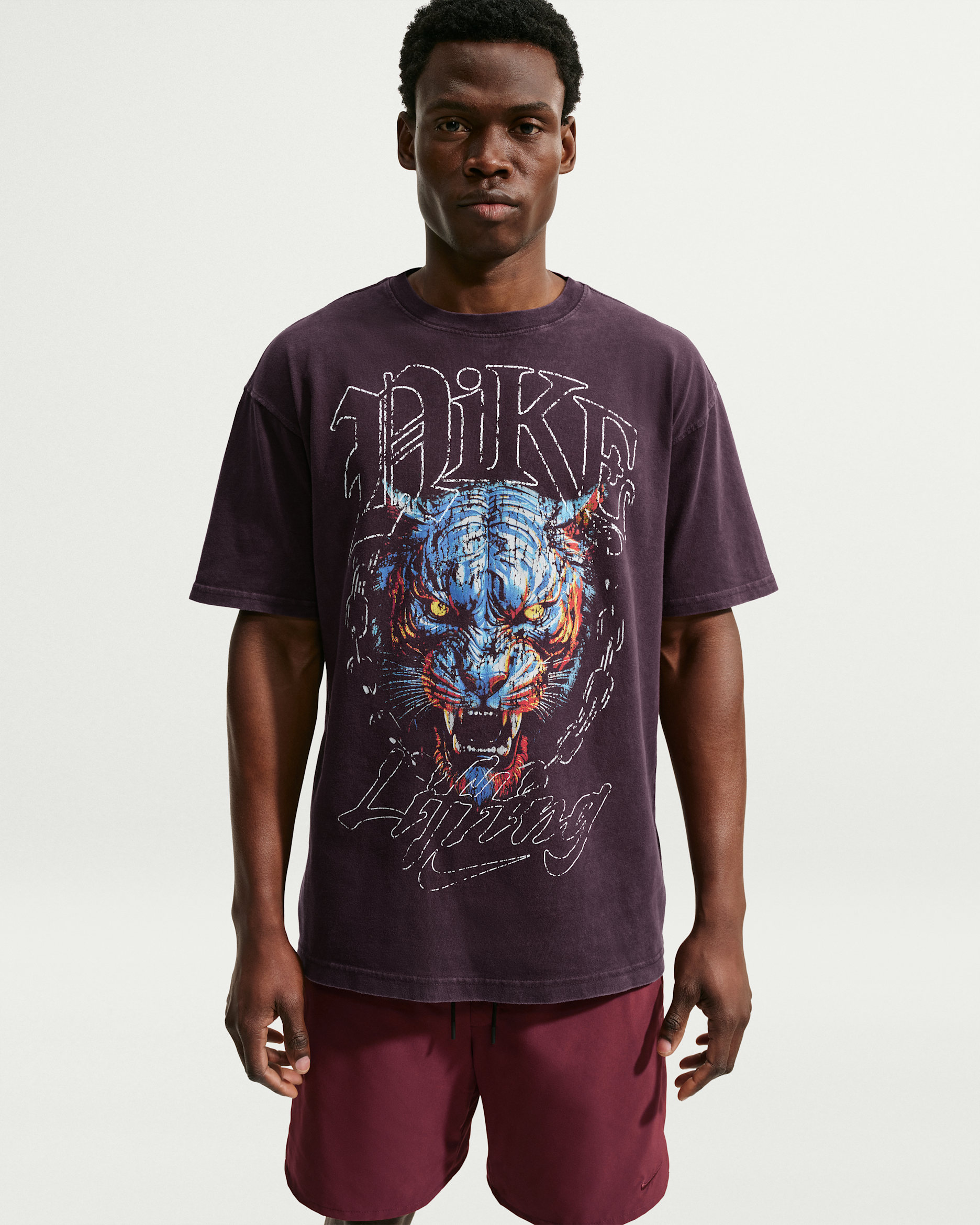 Playera para hombre Nike - Burdeos ceniza