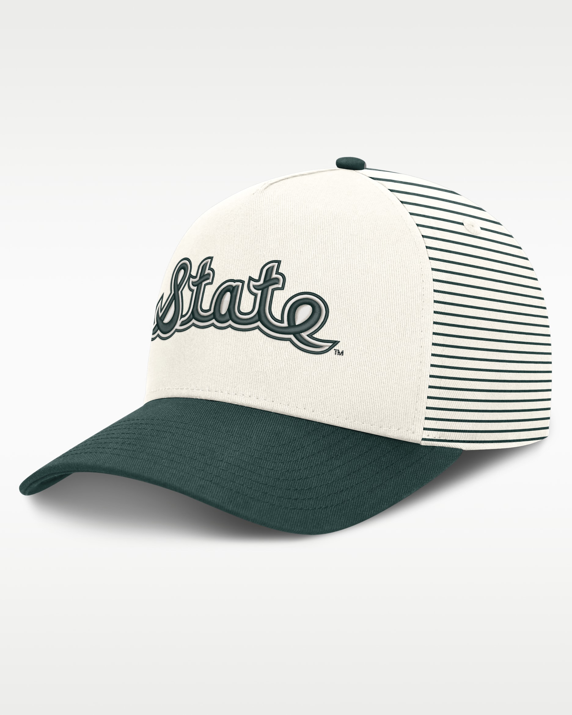Michigan State Rise Men's Nike Dri-FIT College A-Frame Adjustable Hat - White