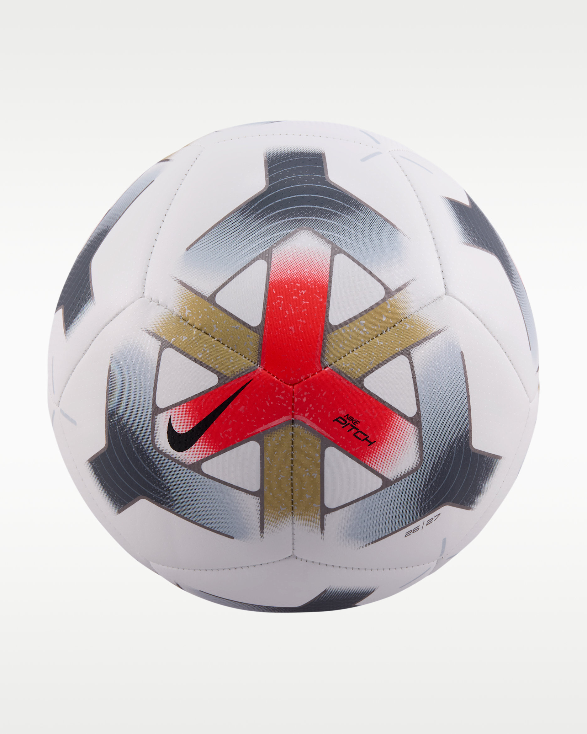 Balón de futbol Nike Pitch - Blanco/Carmesí brillante/Antracita/Negro