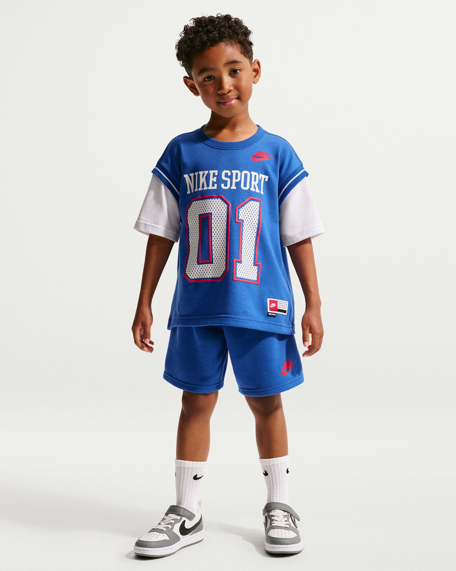 Nike Sportswear Little Kids' Multisport 2-Piece Shorts Set - Game Royal