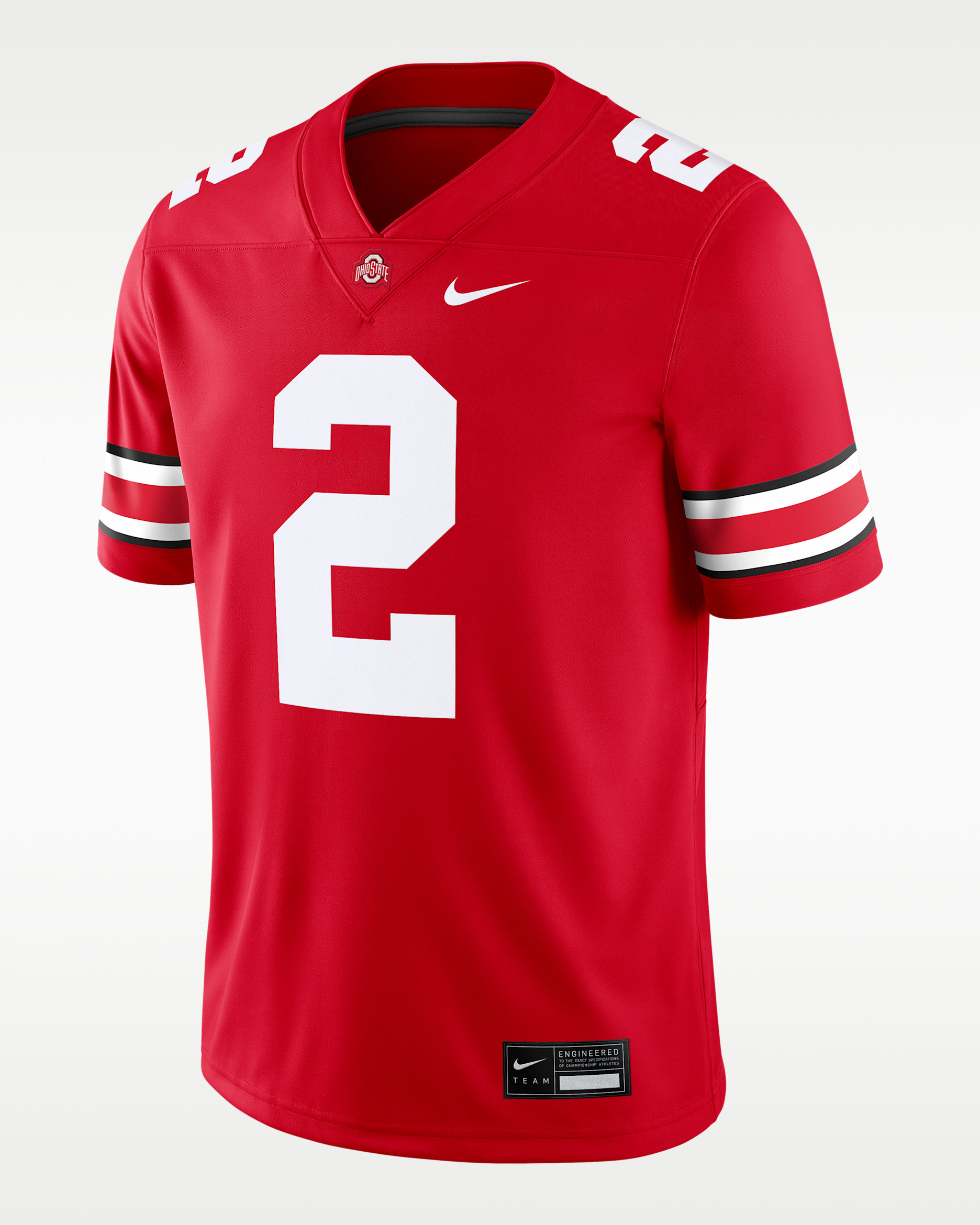 Caleb Downs Ohio State Buckeyes 2026 NFL First Draft Pick Men's Nike NFL Game Jersey - Red