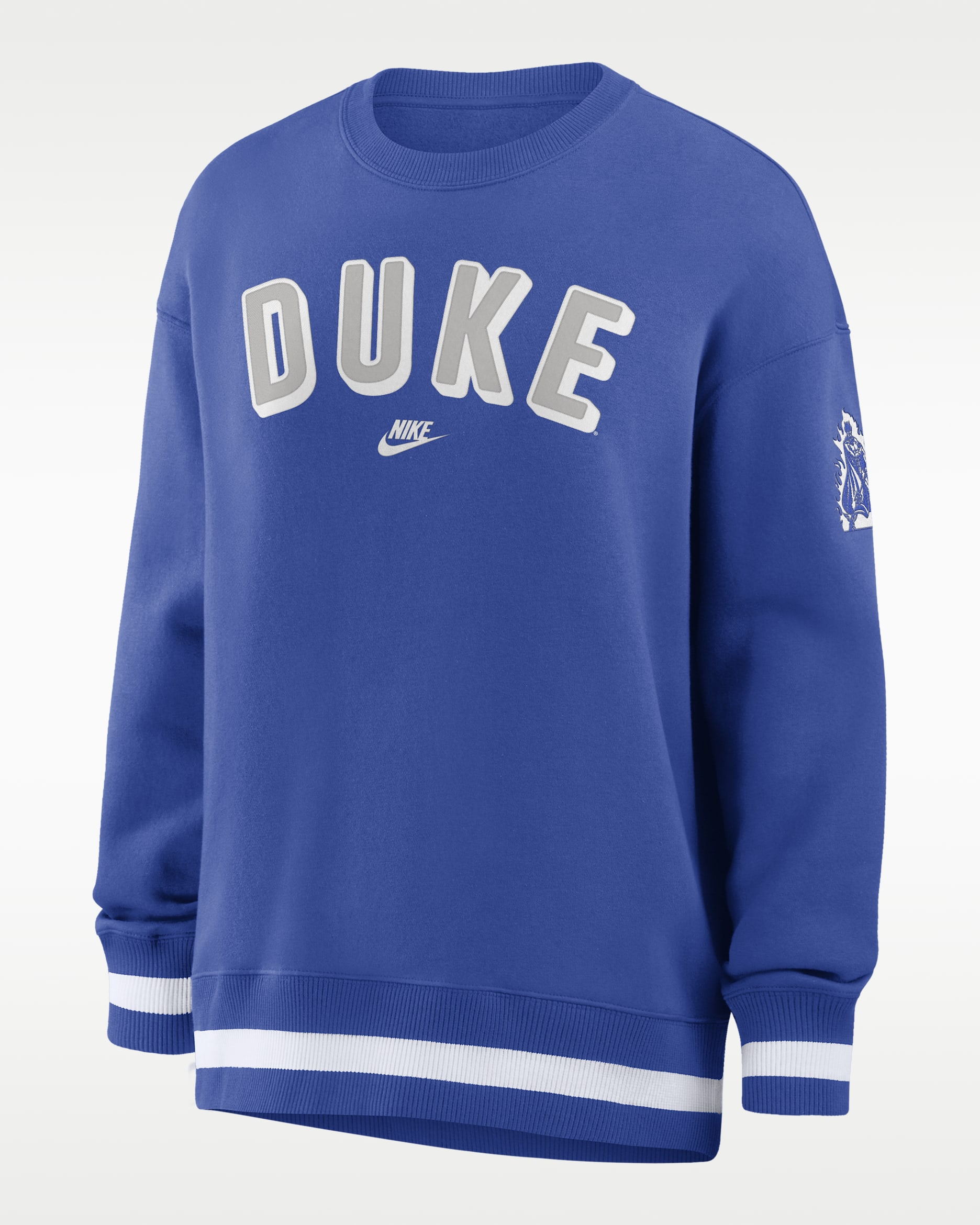 Duke Legacy Phoenix Women's Nike College Oversized Pullover Crew - Game Royal