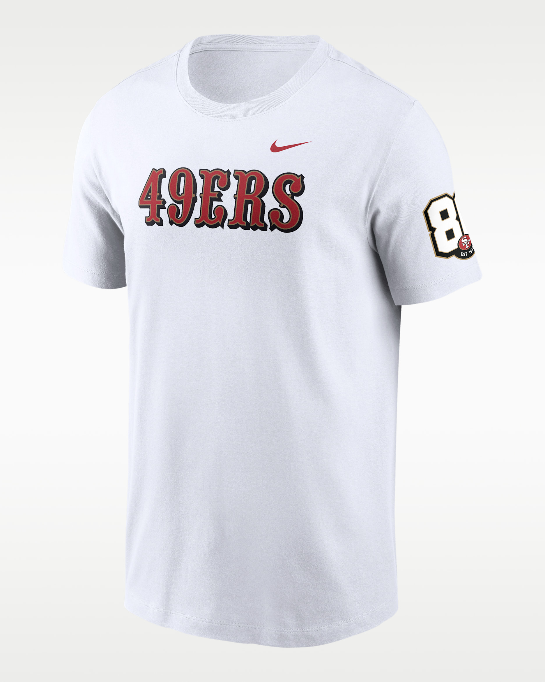 San Francisco 49ers 80th Anniversary Goal Line Stand Men's Nike NFL T-Shirt - White