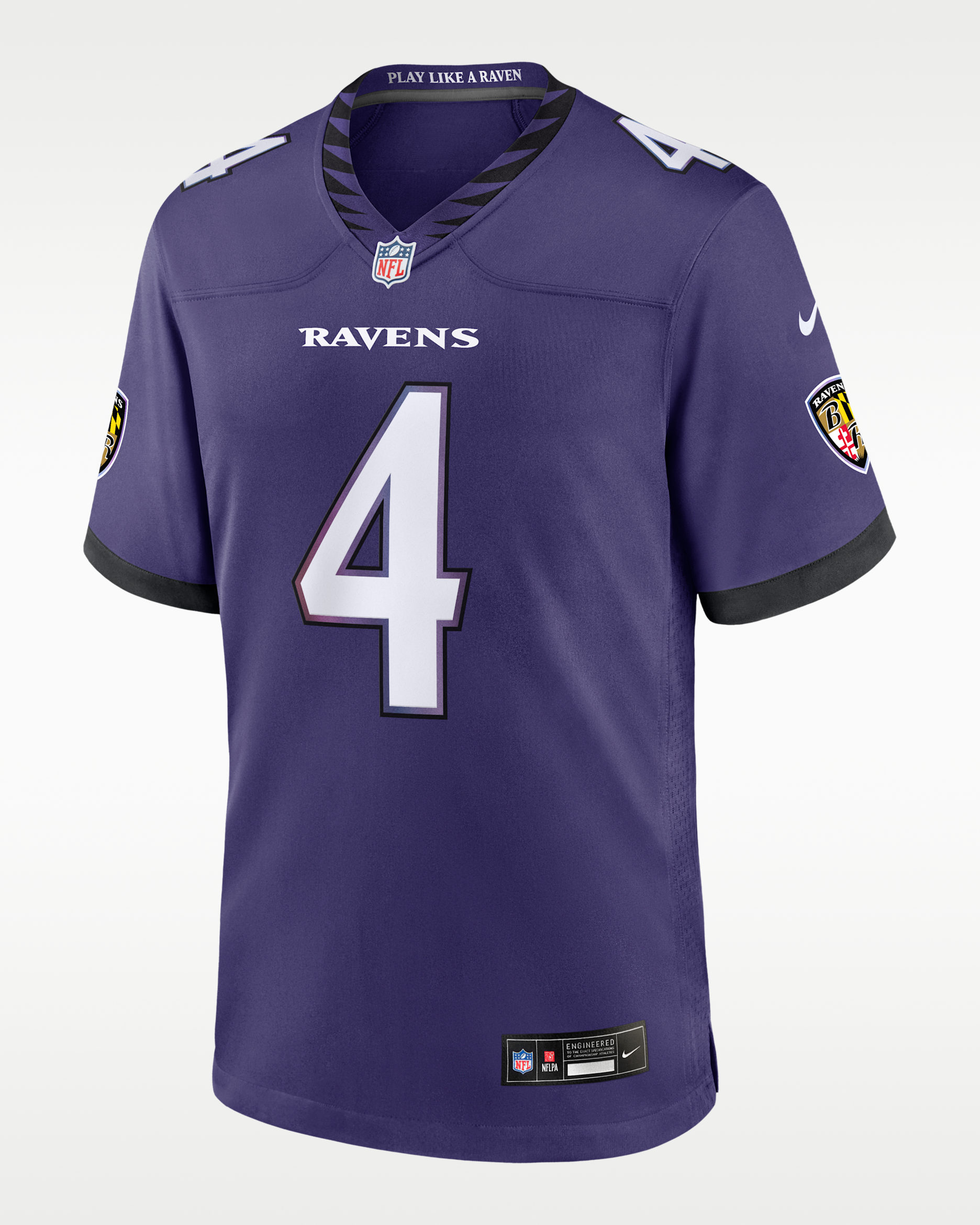 Zay Flowers Baltimore Ravens Men's Nike NFL Game Jersey - Purple