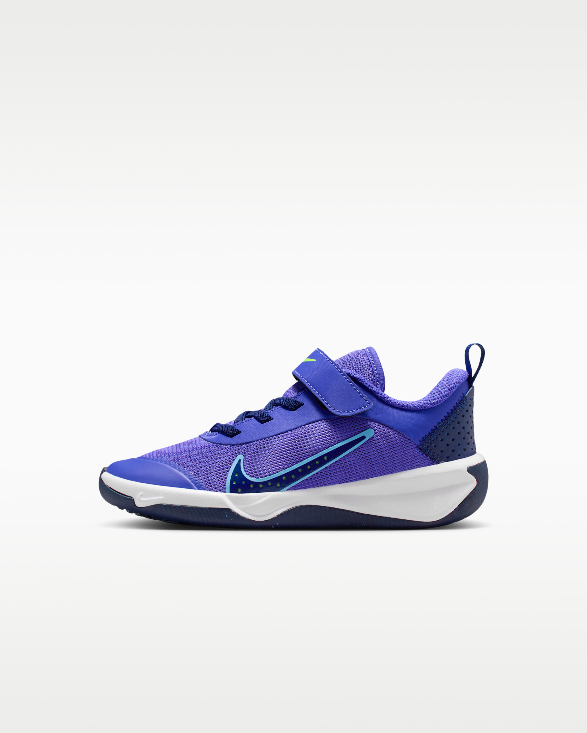 Nike Omni Multi-Court Little Kids' Shoes - Persian Violet/Blue Void/Volt/University Blue