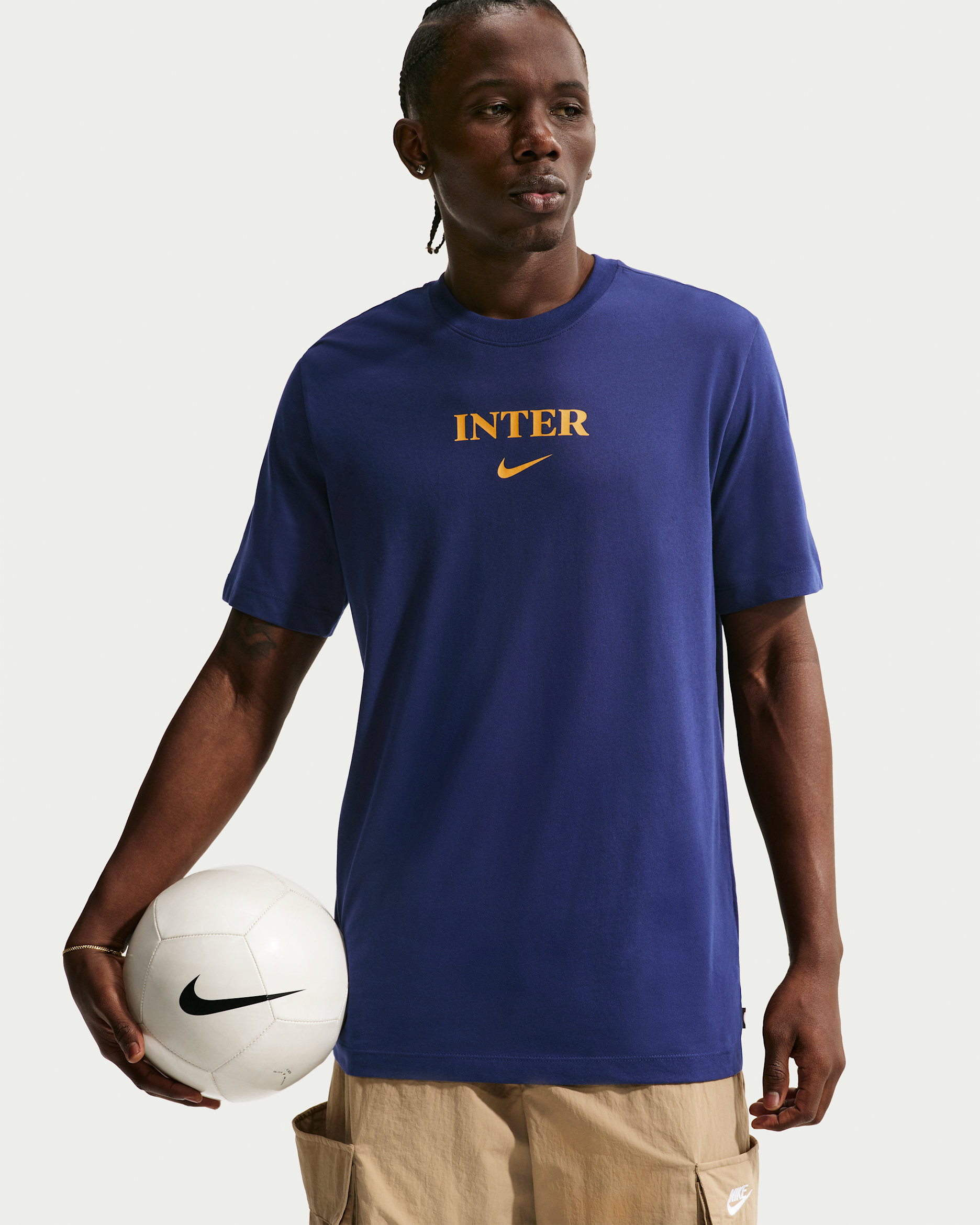 Inter Milan Men's Nike Soccer T-Shirt - Blue Void