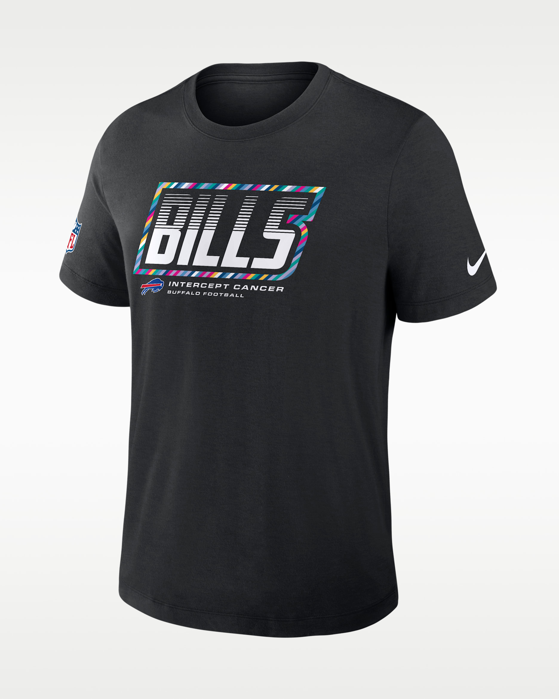 Playera Nike Dri-FIT de la NFL para hombre Buffalo Bills Crucial Catch Sideline - Negro