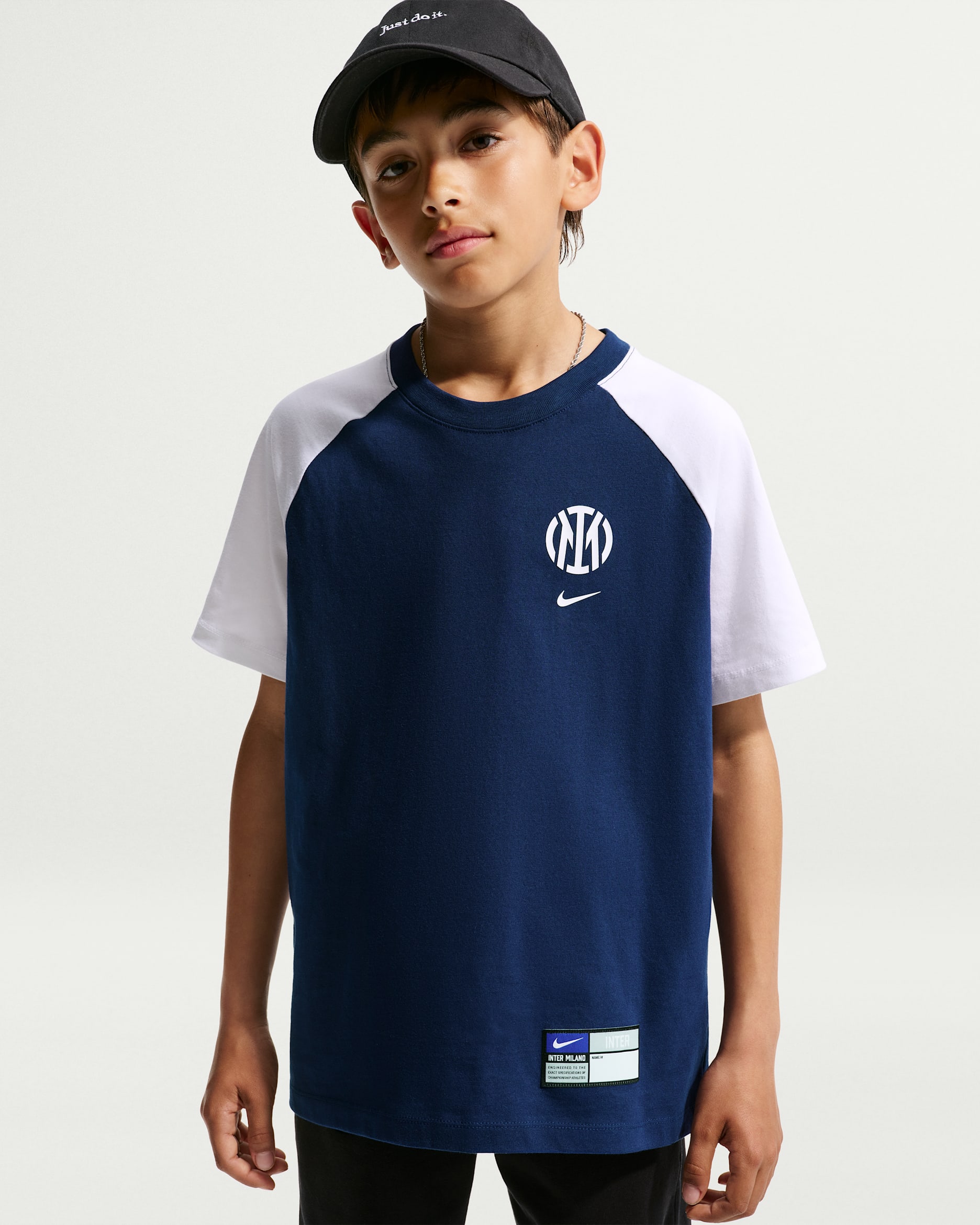 Inter Milan Older Kids' Nike Football T-Shirt - Blue Void